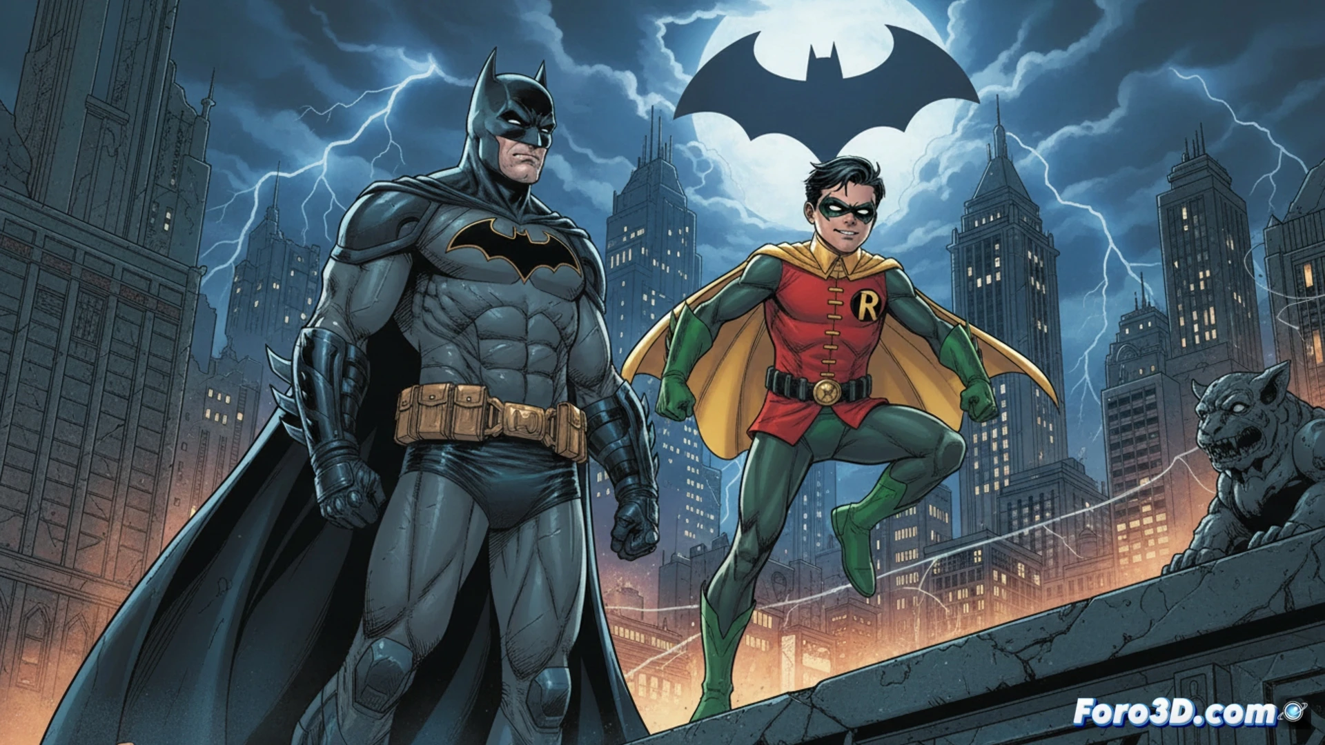 Portada de Absolute Batman #20 con Batman y Robin, marcando su primera alianza en la nueva línea temporal.