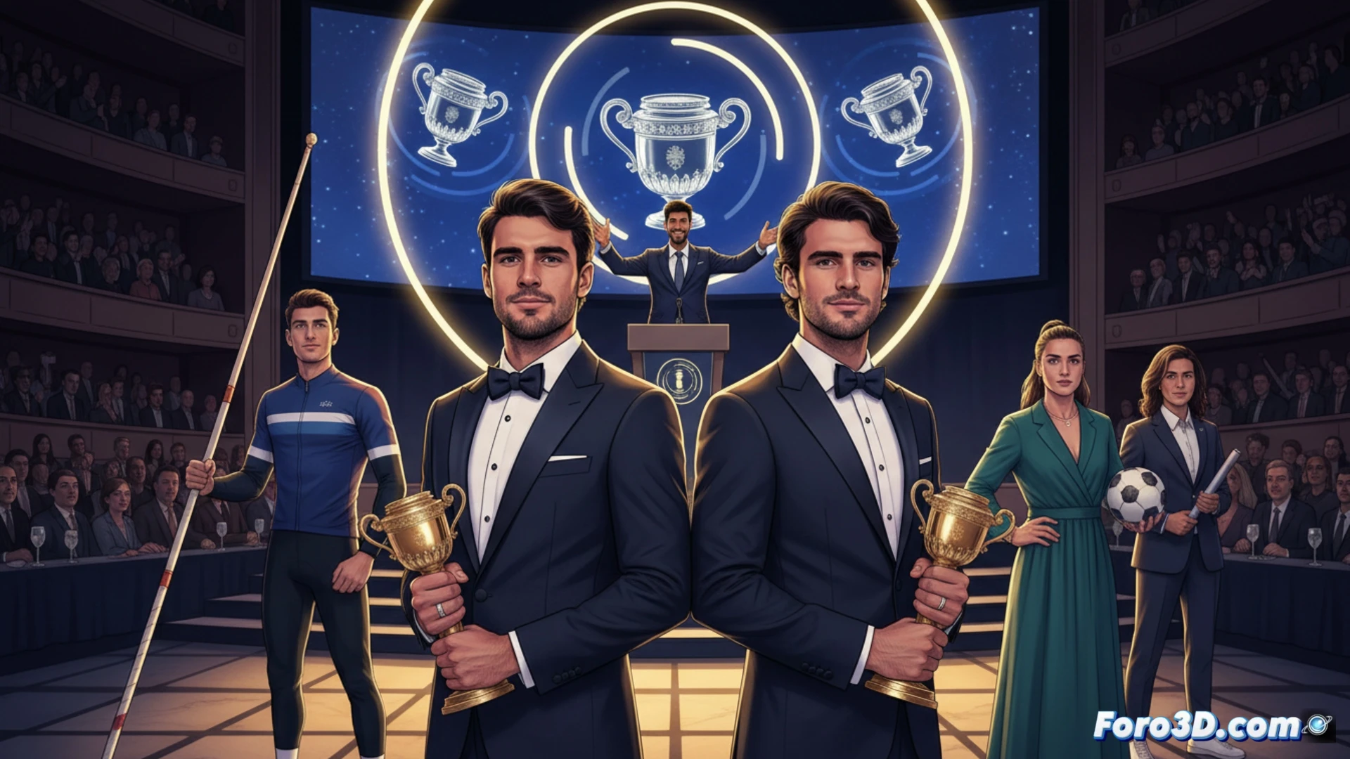 Alcaraz y Sinner trasladan su rivalidad a los Laureus 2025