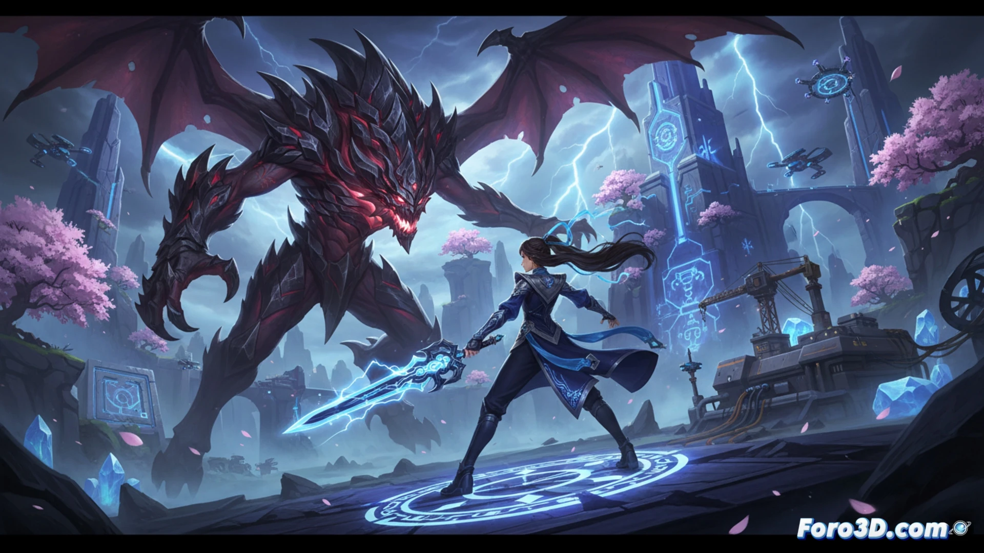 Vista panorámica de la nueva región de Wuling en Arknights Endfield, mostrando paisajes y estructuras industriales.