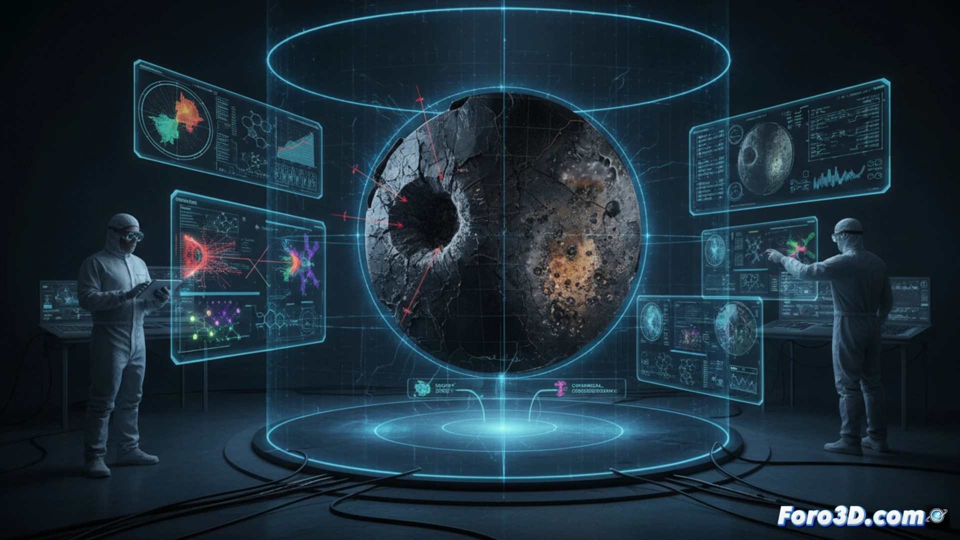 Análisis forense 3D de un fallo en el escudo térmico