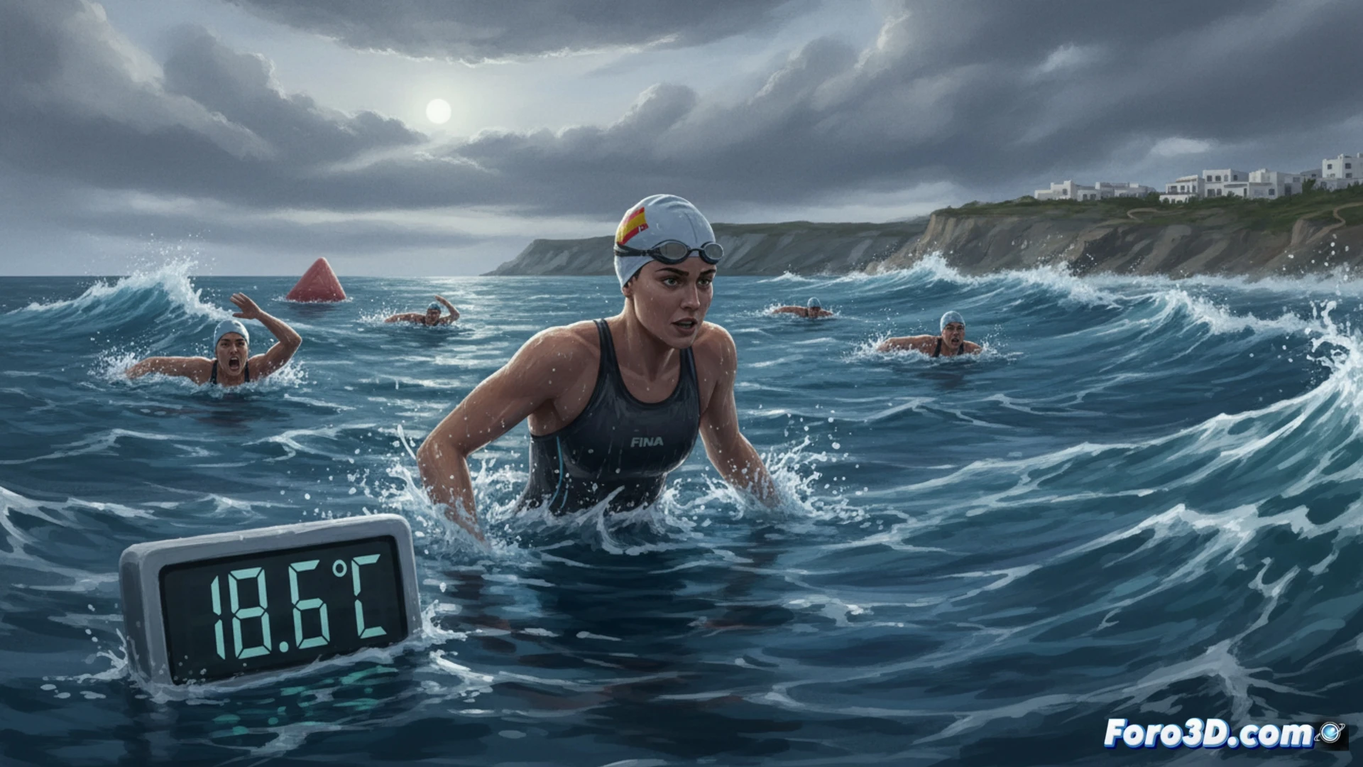 Ángela Martínez, subcampeona del mundo en aguas abiertas en Ibiza