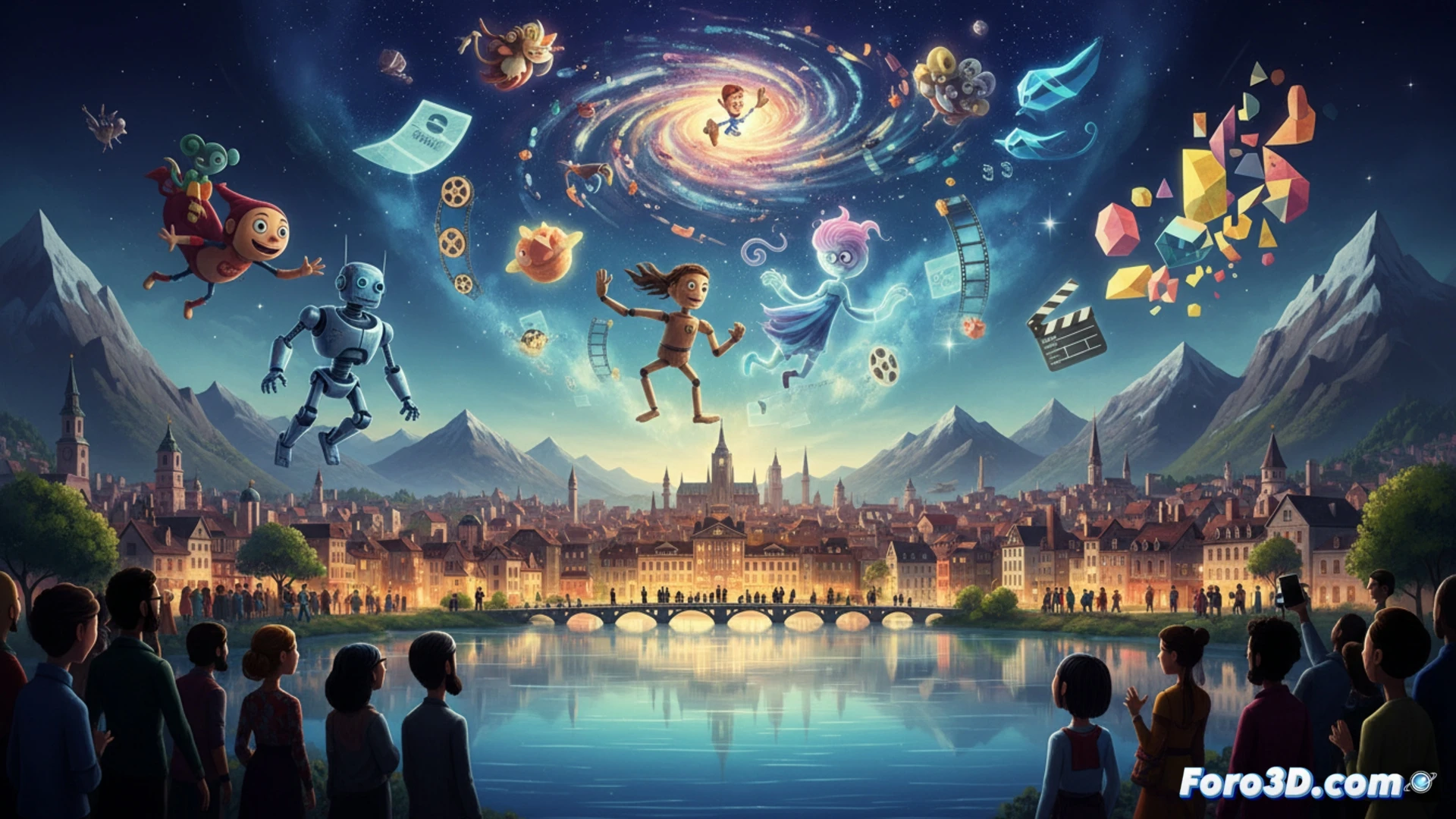 Cartel de Annecy 2026 con 36 largos, desde animación 2D hasta híbridos, en un mosaico global de coproducciones.