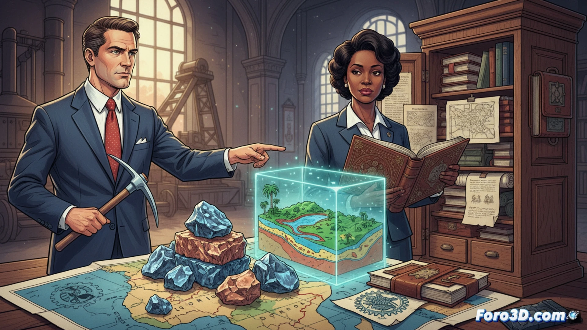 Una empresa minera revisa archivos coloniales en busca de datos sobre minerales estratégicos.