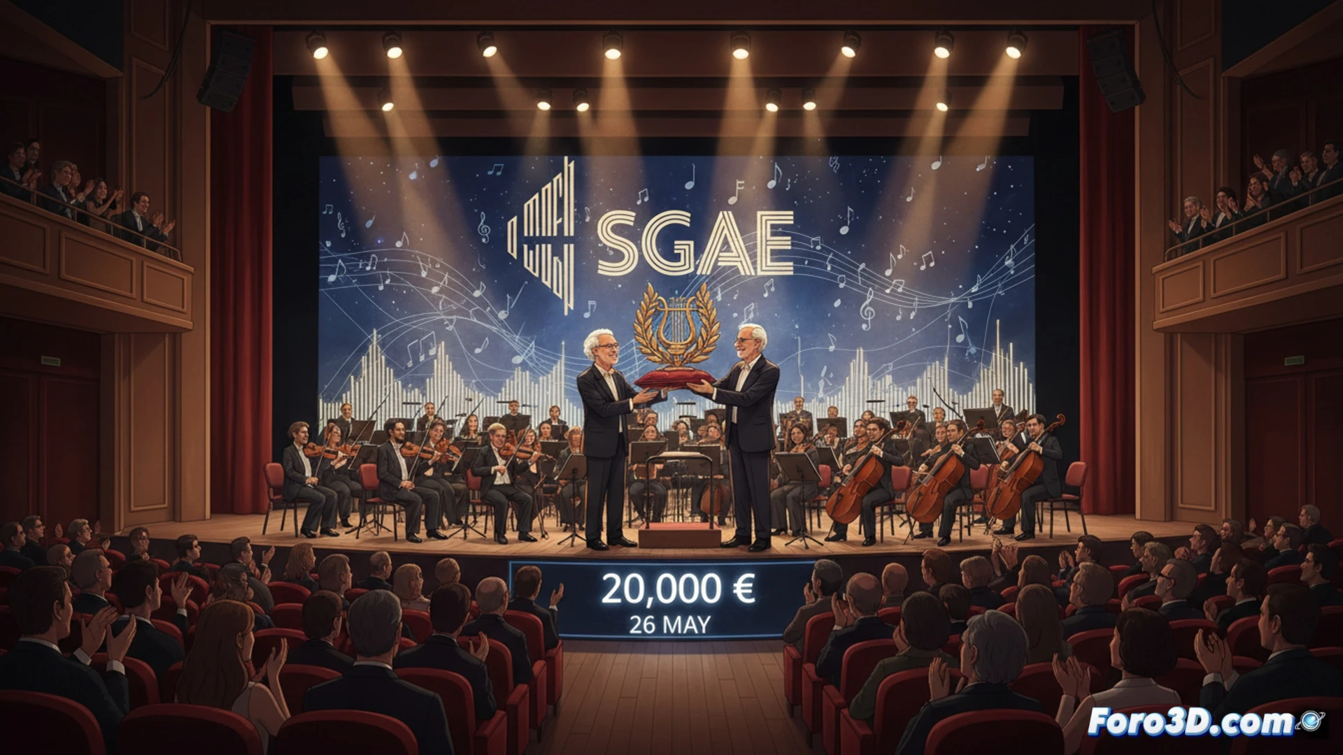 Benet Casablancas recibe el XX Premio Tomás Luis de Victoria en Madrid