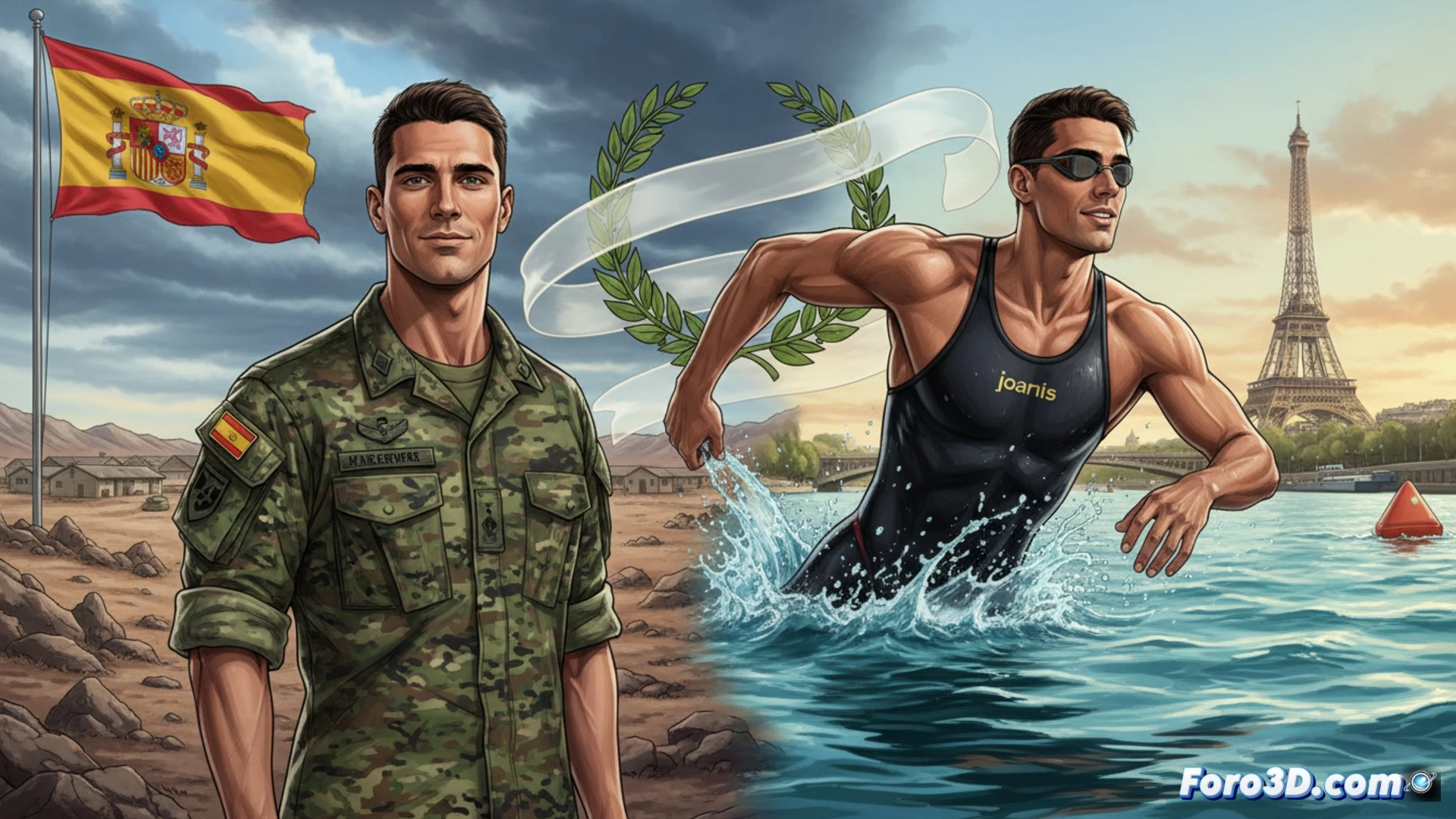 Carlos Garach: el nadador que cambió el agua por el ejército para seguir flotando