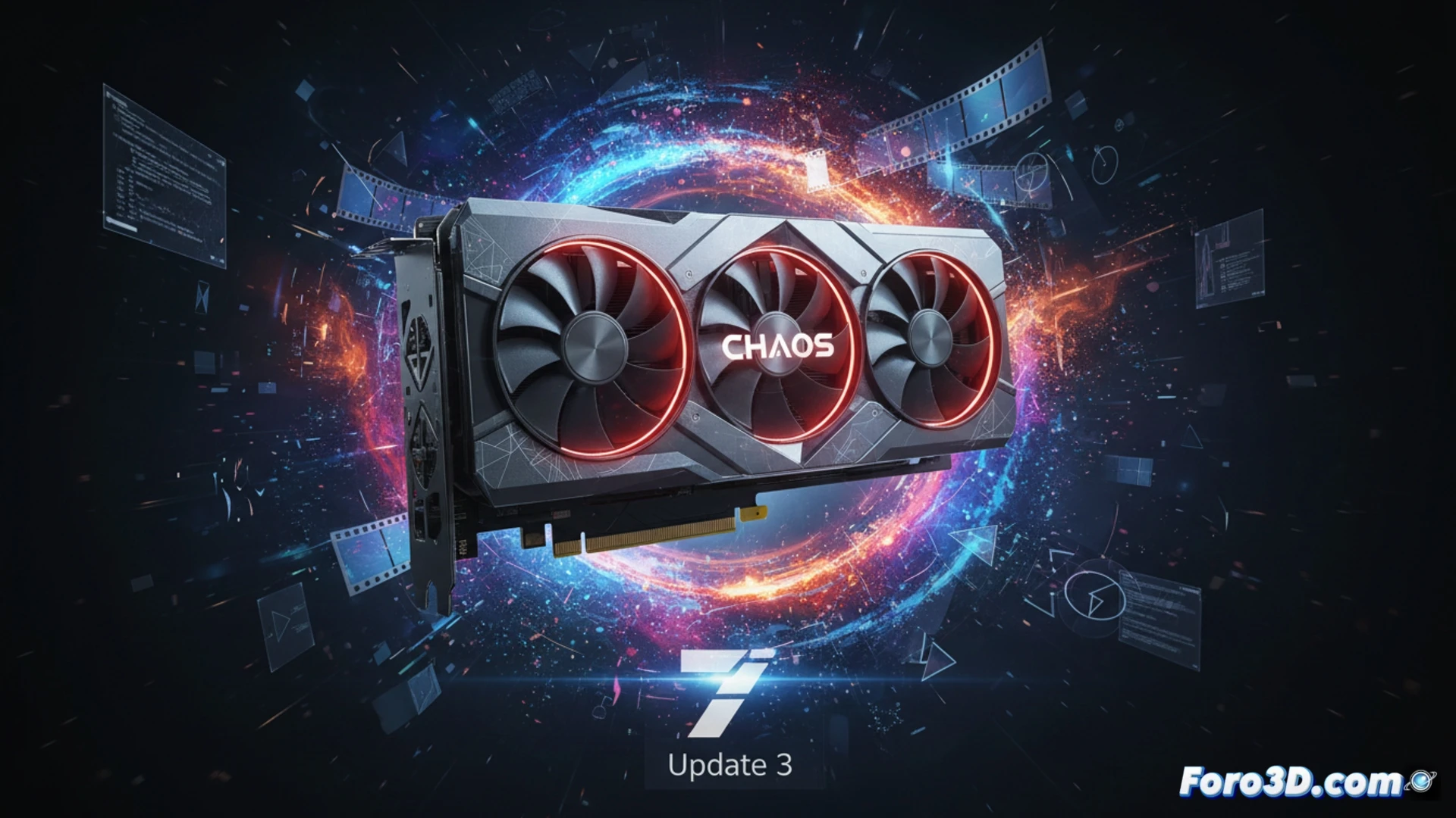 Un técnico ajusta V-Ray 7 en 3ds Max con GPU AMD, mostrando el regreso del soporte HIP tras ocho años.