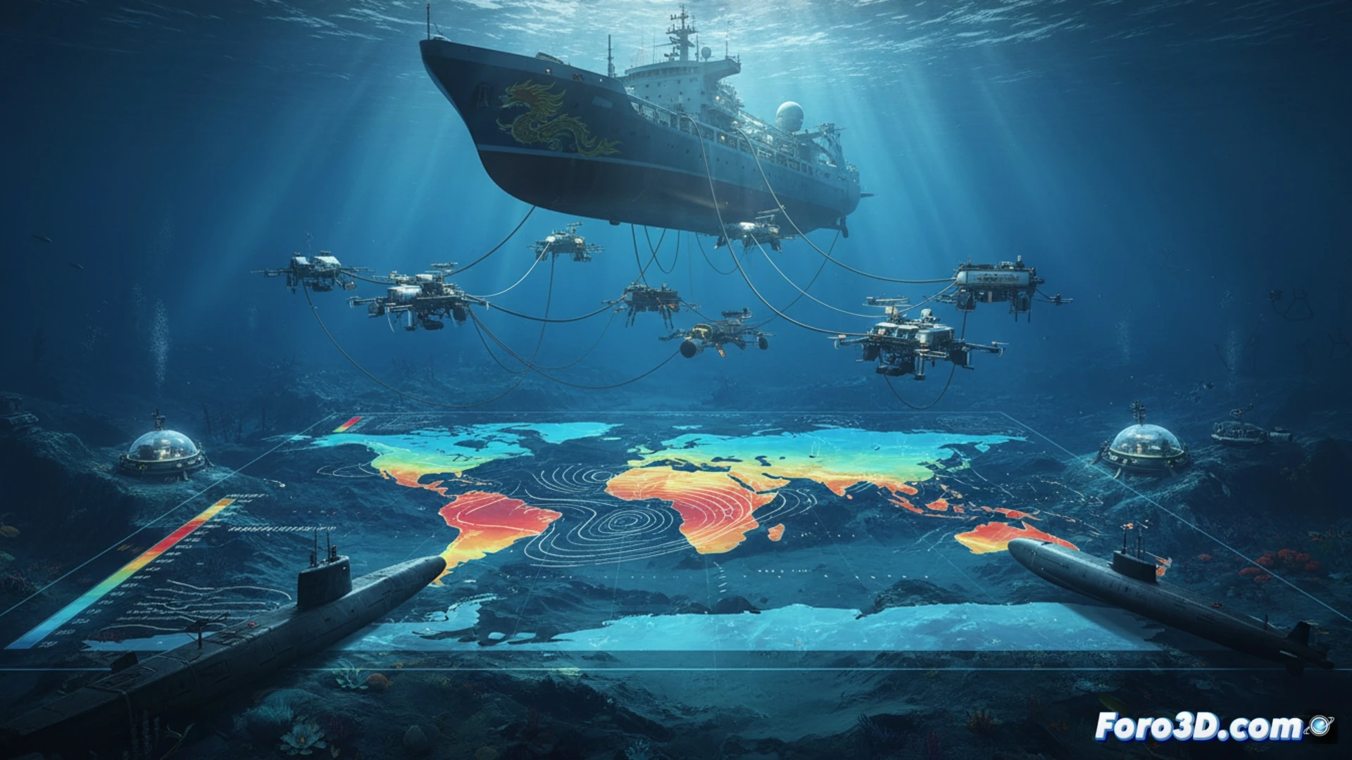 China despliega buques científicos para cartografiar océanos y modelar la propagación del sonido, buscando ventaja en la guerra submarina.