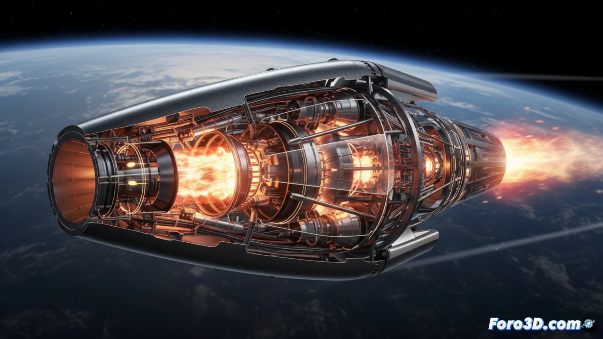 Prototipo de motor hipersonico en tunel de viento, simbolizando el avance tecnologico y la competencia estrategica global.