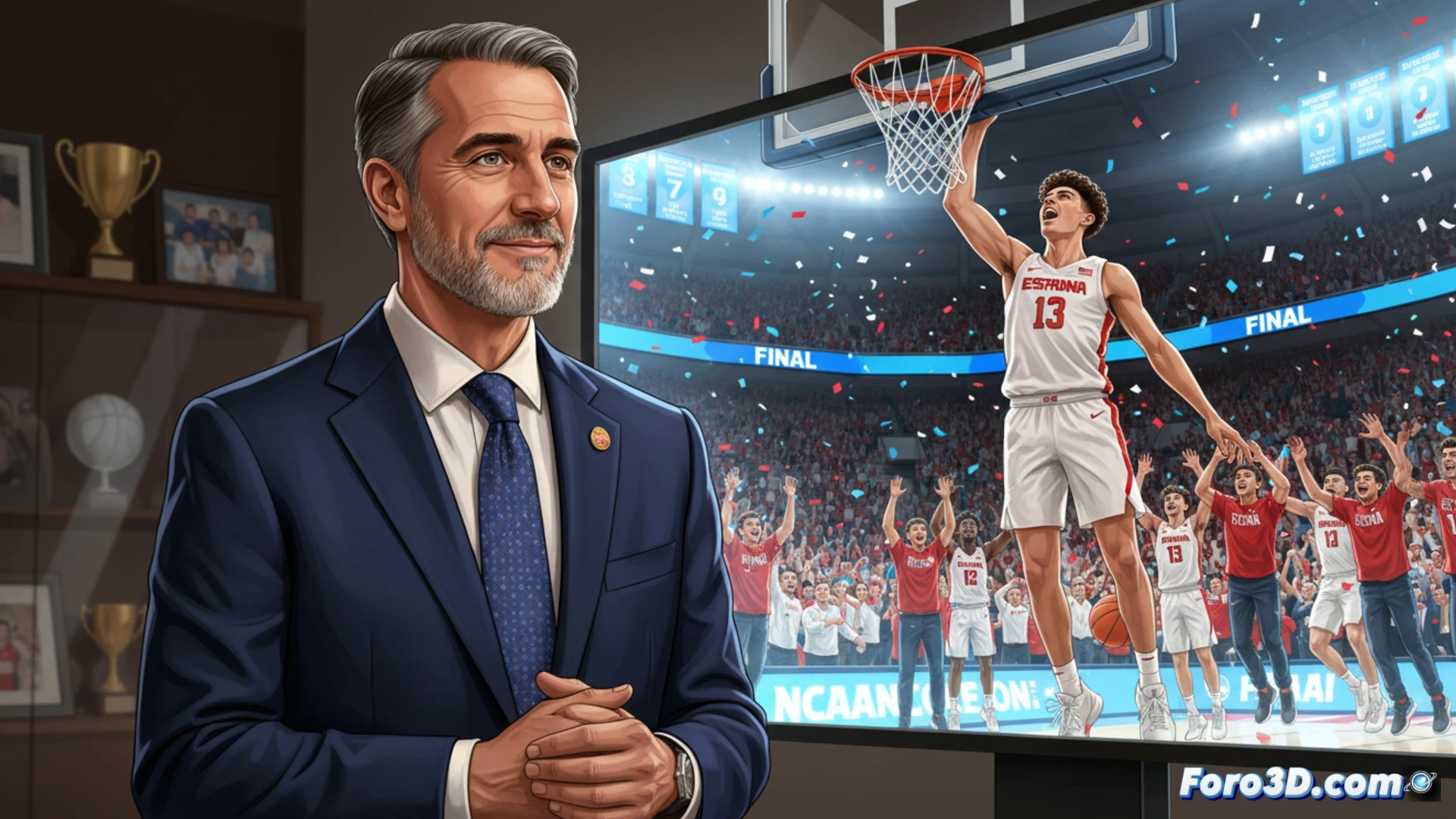 Chus Mateo pide calma tras el hito de Aday Mara en la NCAA