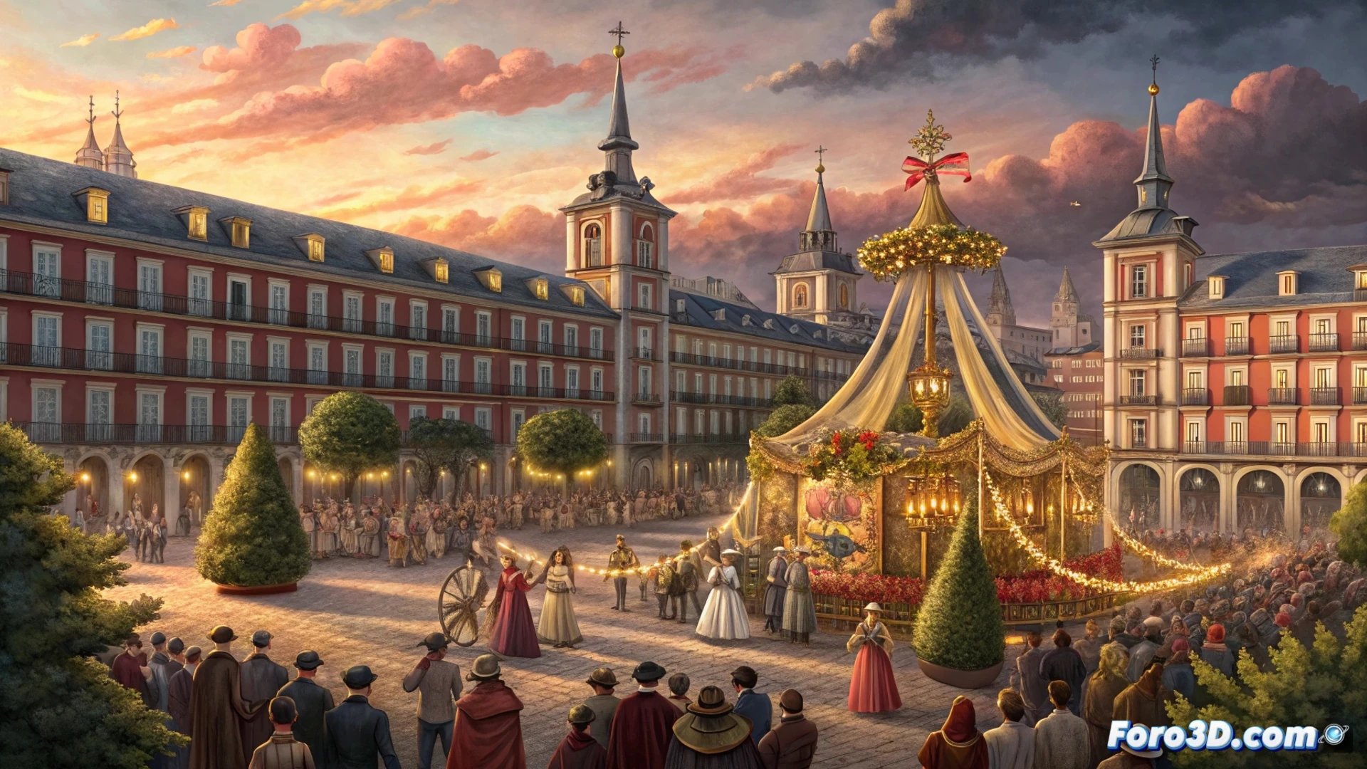 Coco Dávez recrea un San Isidro digital vibrante, con chulapos estilizados y colores neón, fusionando tradición madrileña y pulso contemporáneo.