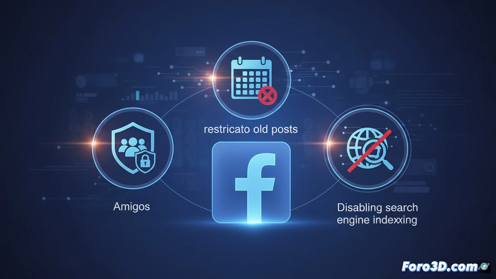 Una persona ajustando la configuración de privacidad en la interfaz de Facebook en su computadora.