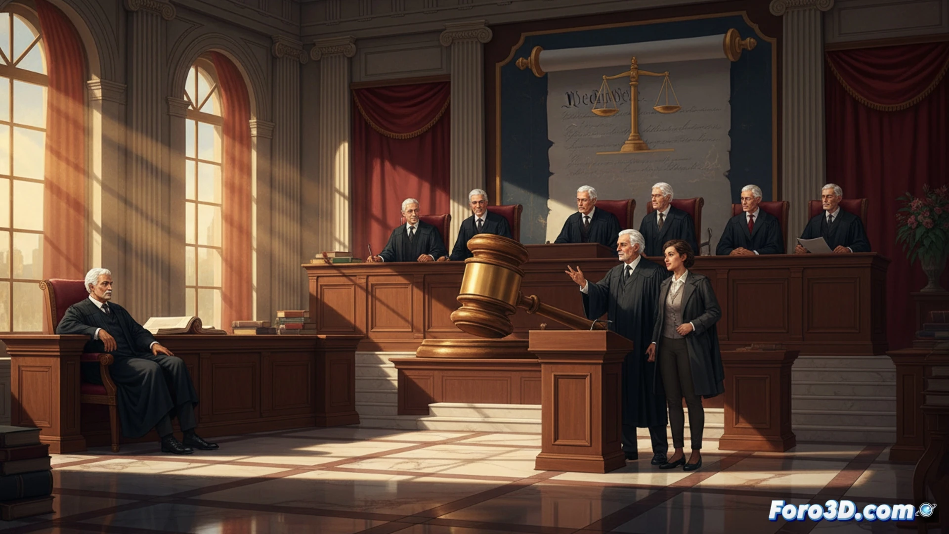 La Corte Suprema de EE.UU., con su edificio al fondo, protege la terapia conversacional como discurso libre en un fallo histórico.