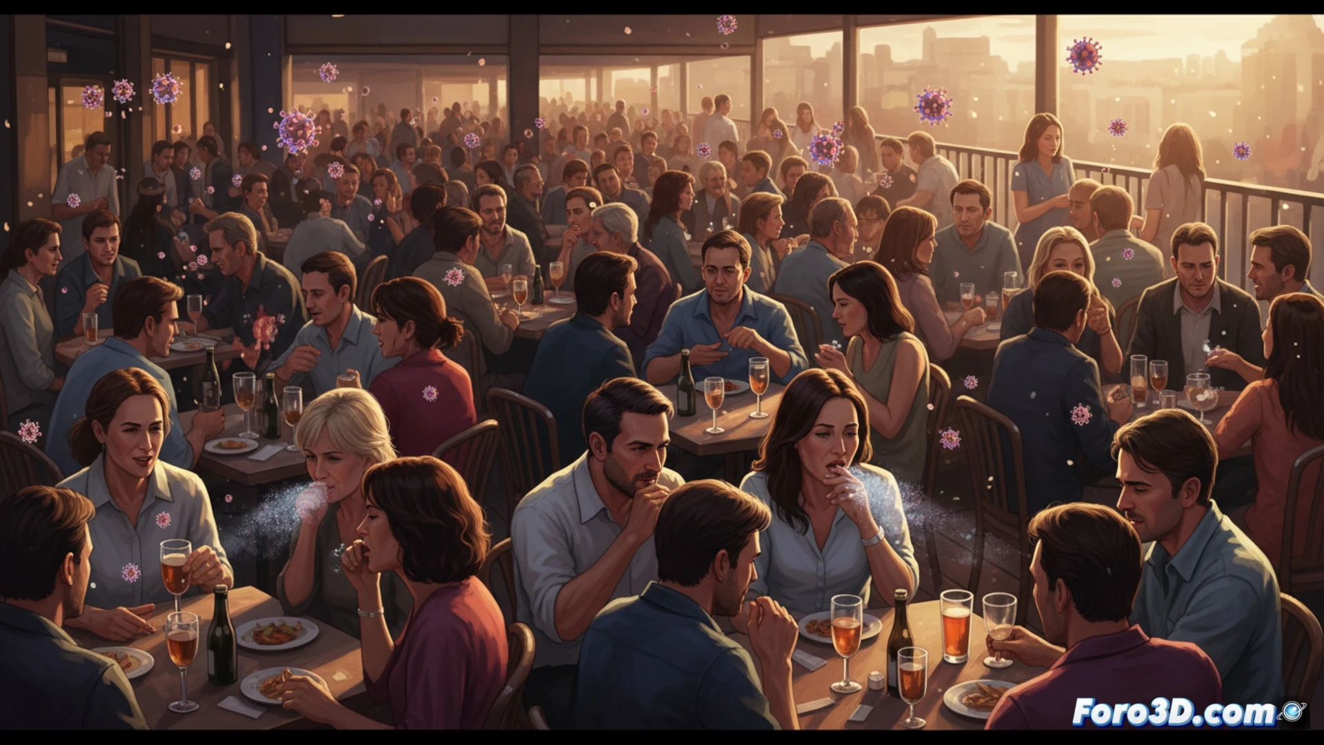 COVID en terrazas: la tecnología no frena el virus en el aire