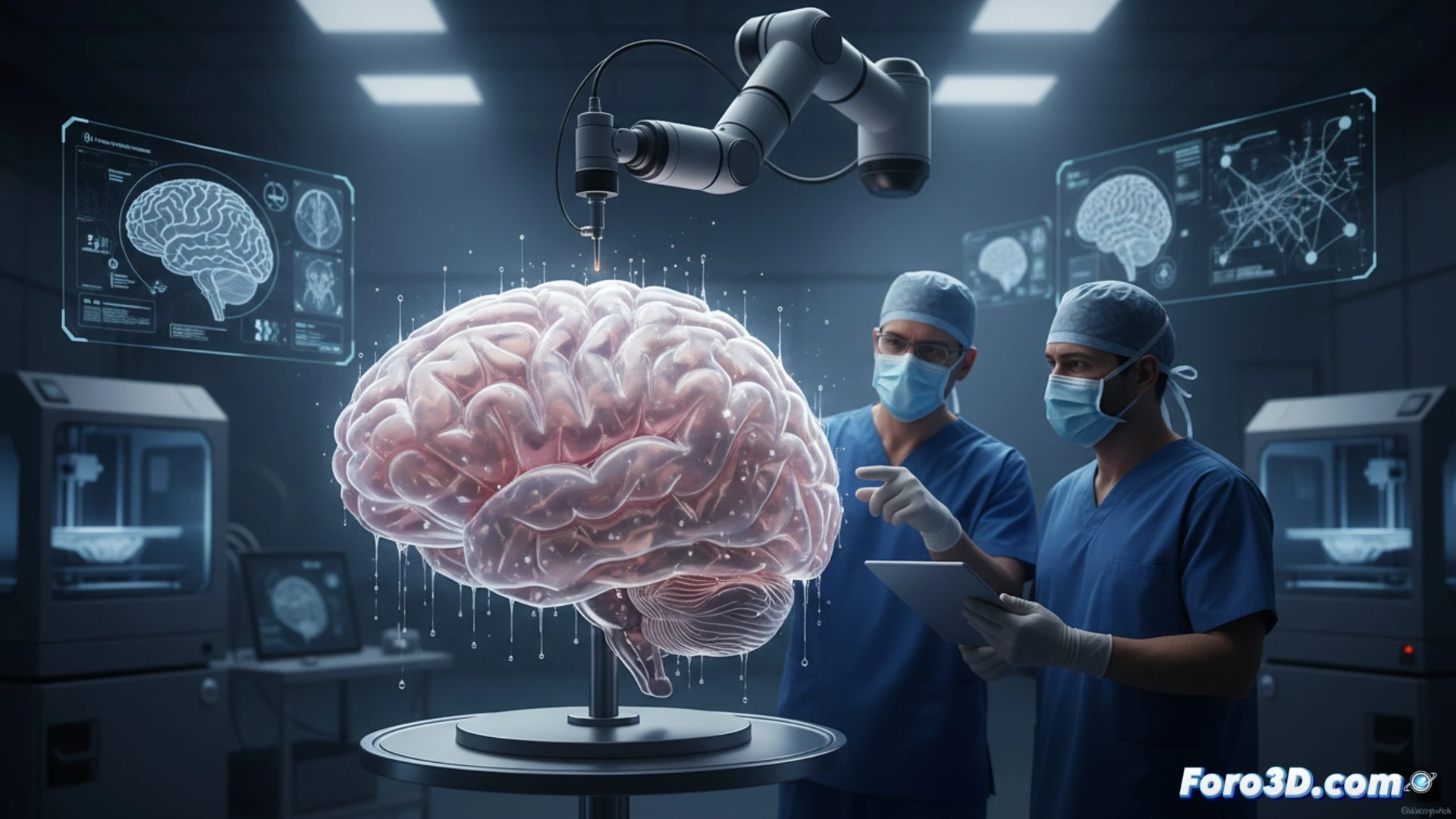 Crean un cerebro artificial impreso en 3D para entrenar neurocirujanos