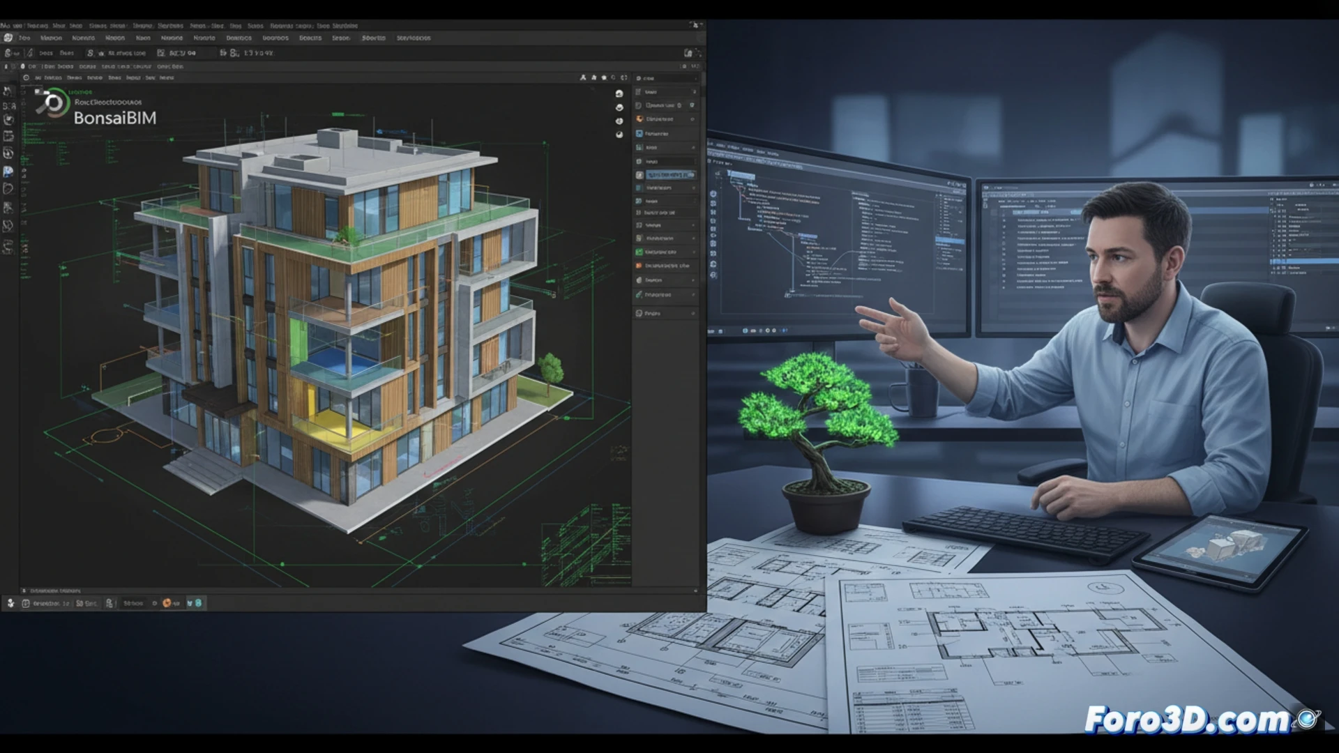 Curso práctico de BonsaiBIM: Proyecto arquitectónico completo en Blender