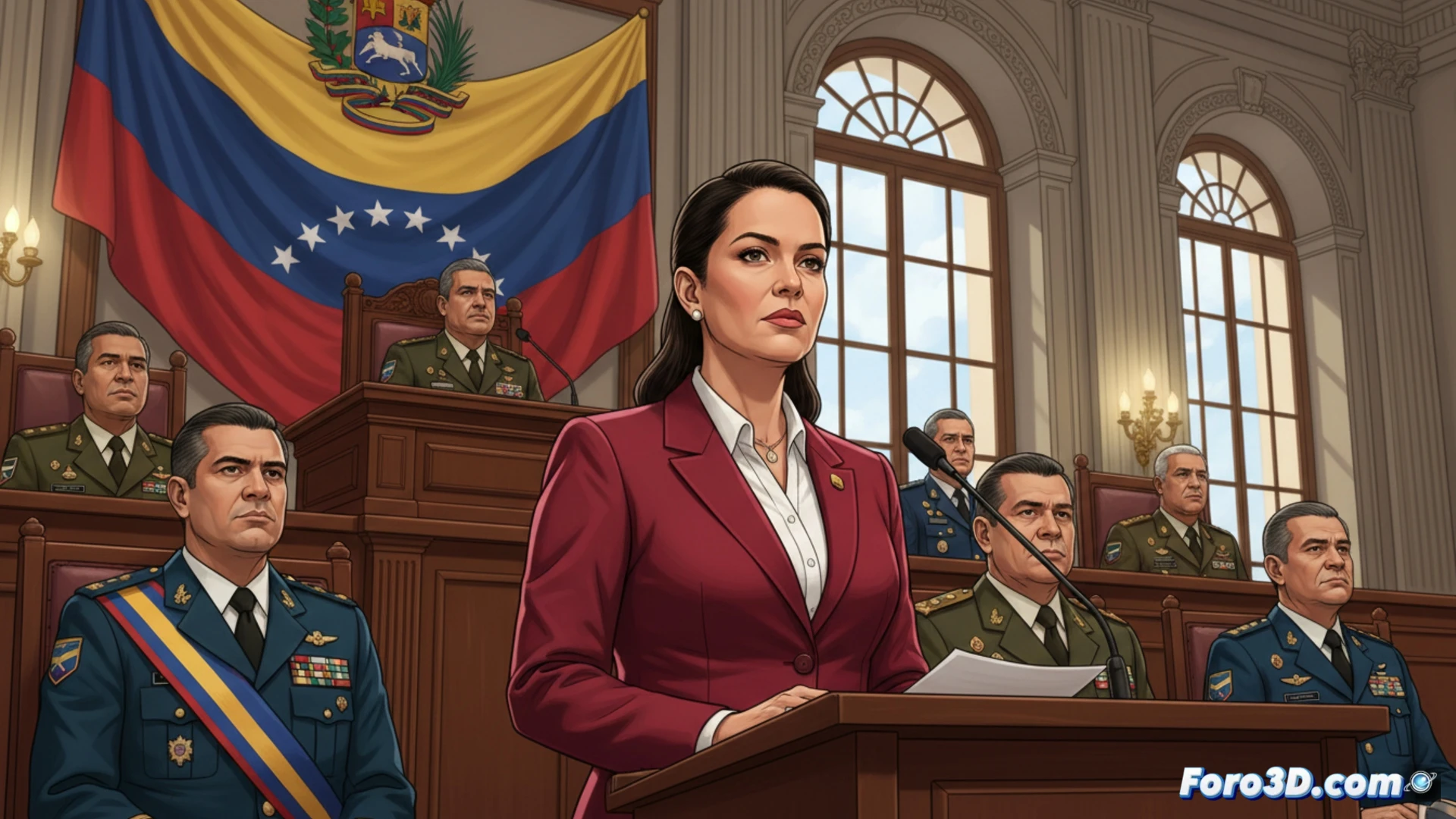 Delcy Rodríguez, junto a altos funcionarios, anuncia el fin de la Ley de Amnistía y presenta el Programa Convivencia Democrática y Paz.