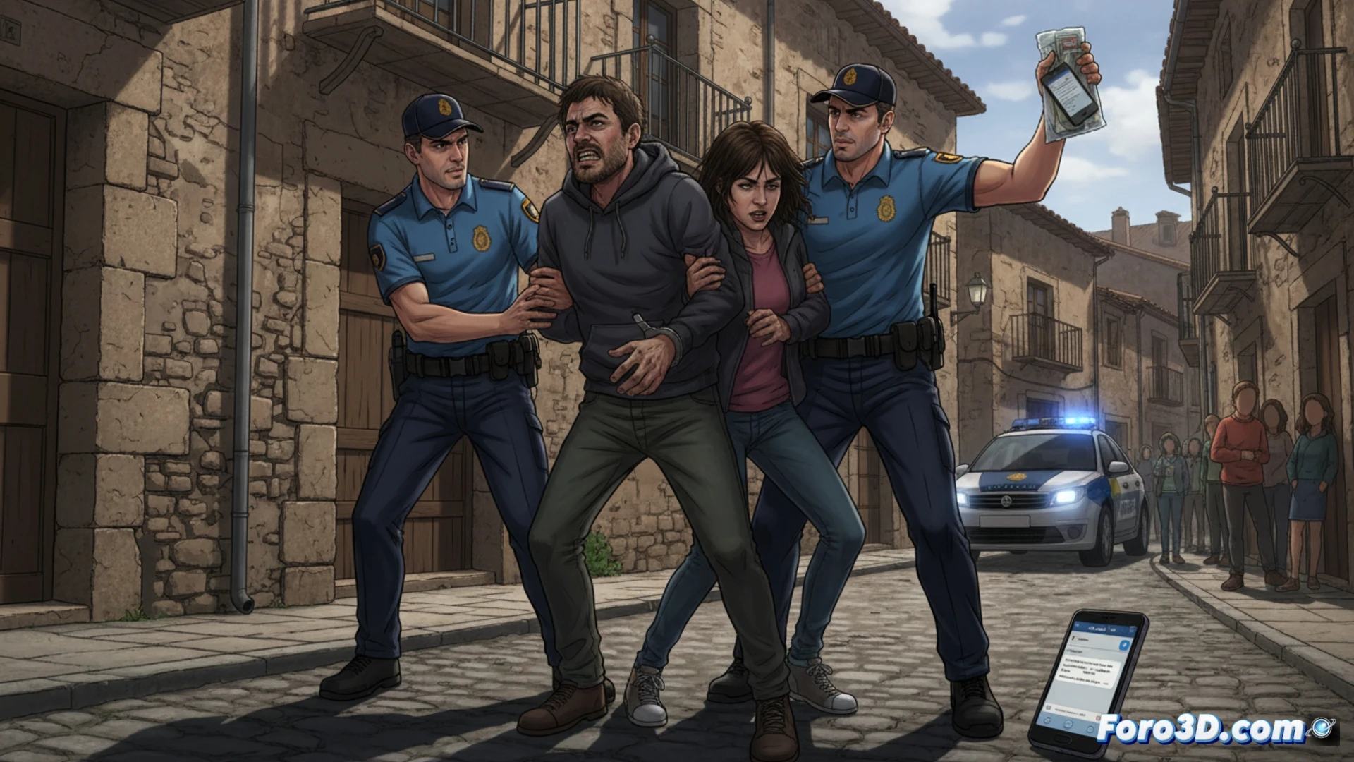 Detenidos por extorsionar a un deudor con amenazas de muerte