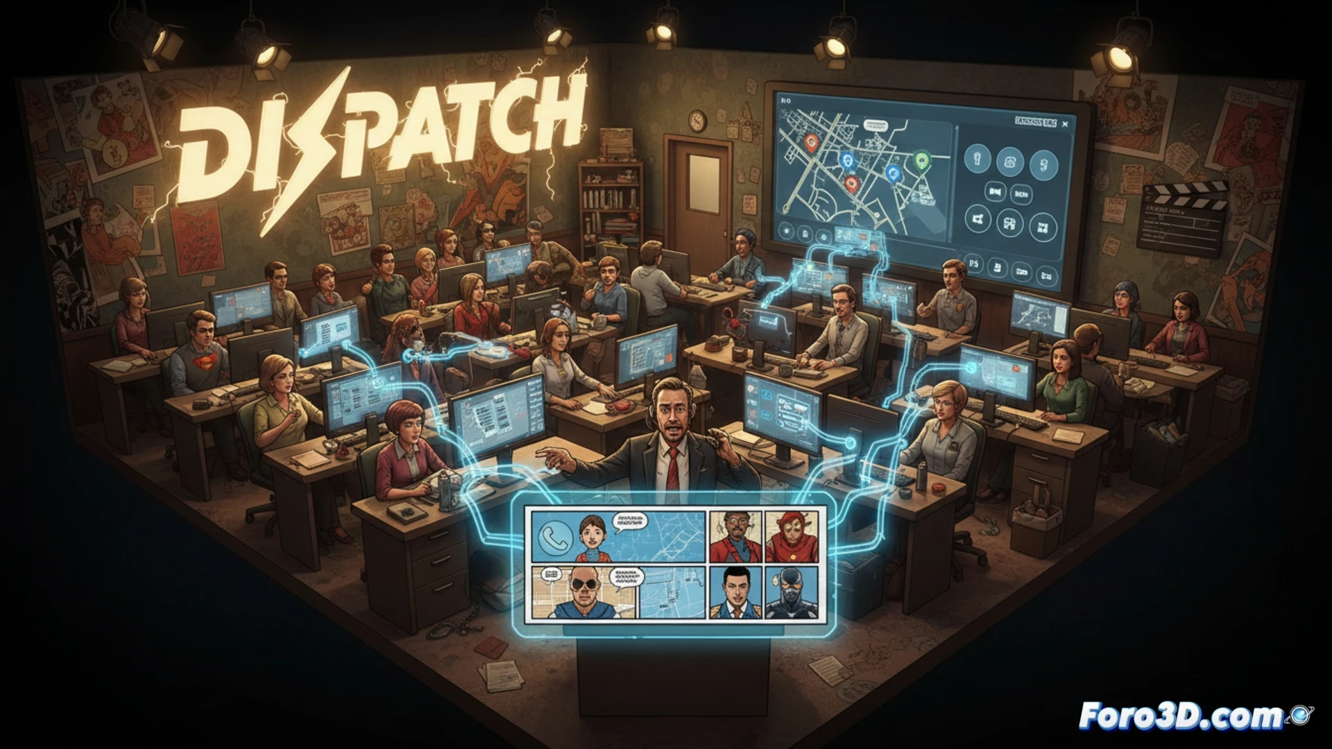 Dispatch: Un juego de gestión de superhéroes hecho con Unreal Engine 4.27