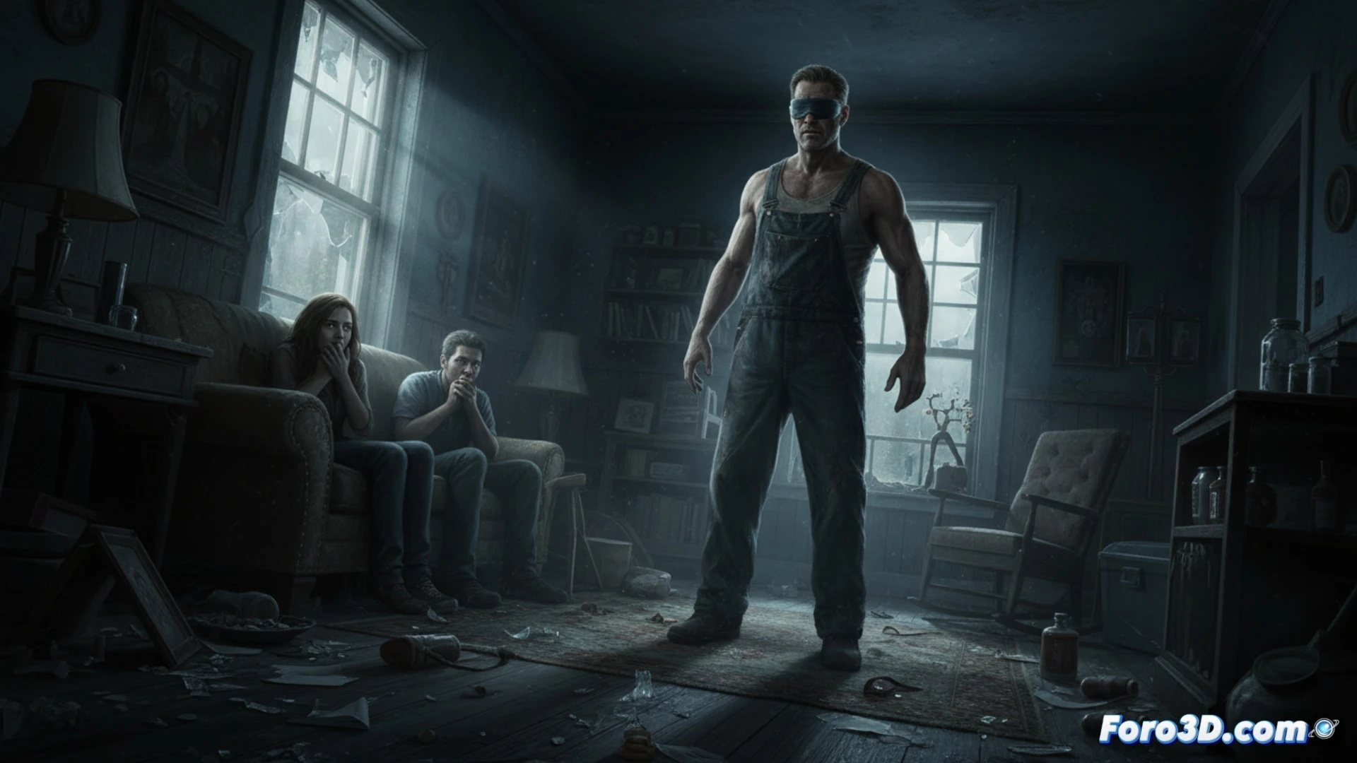 Tres ladrones atrapados en una casa con un veterano ciego letal. Un juego mortal de silencio y supervivencia.