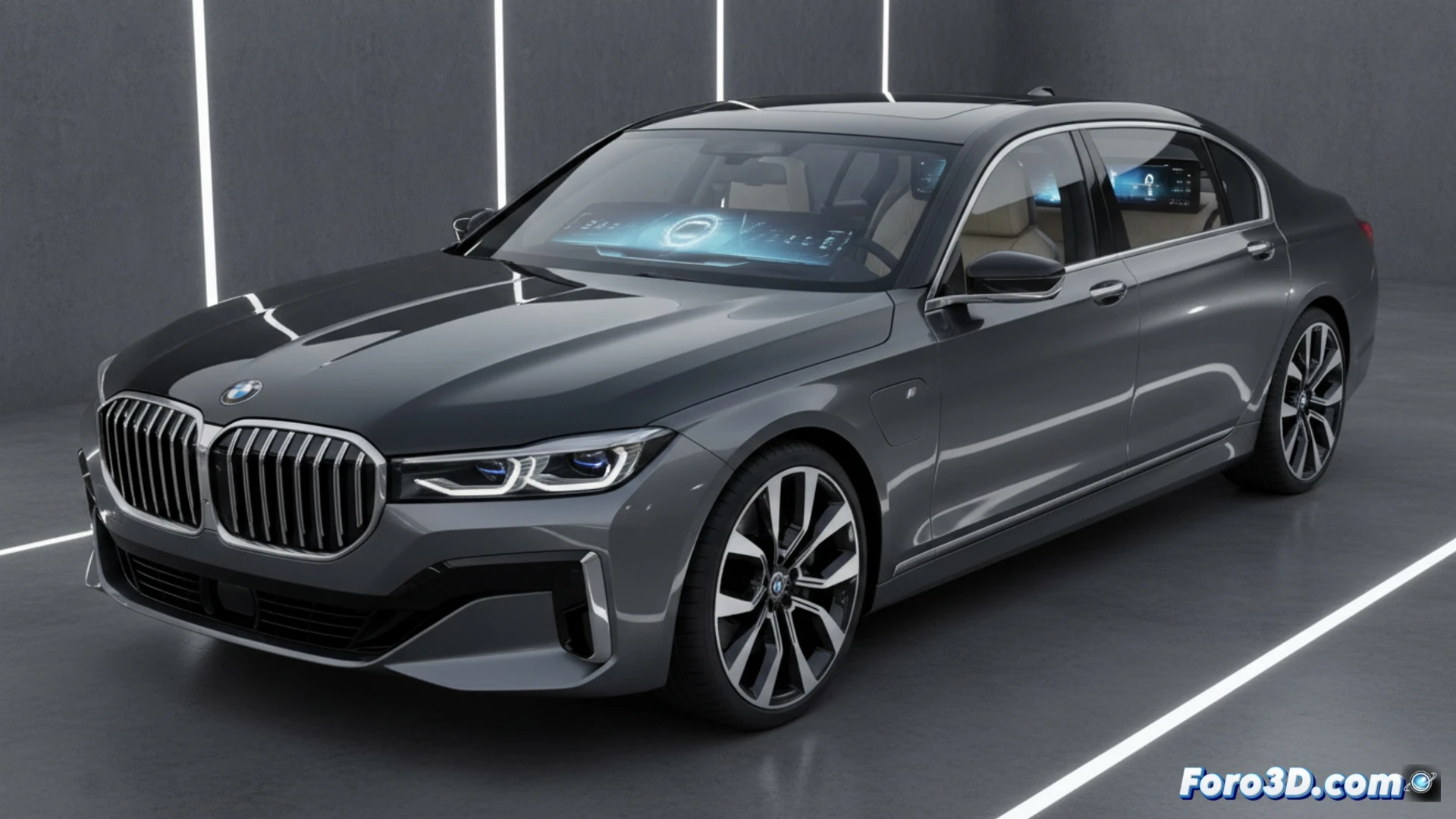Un BMW Serie 7 renovado, con un interior tecnológico avanzado y su polémico diseño exterior intacto.