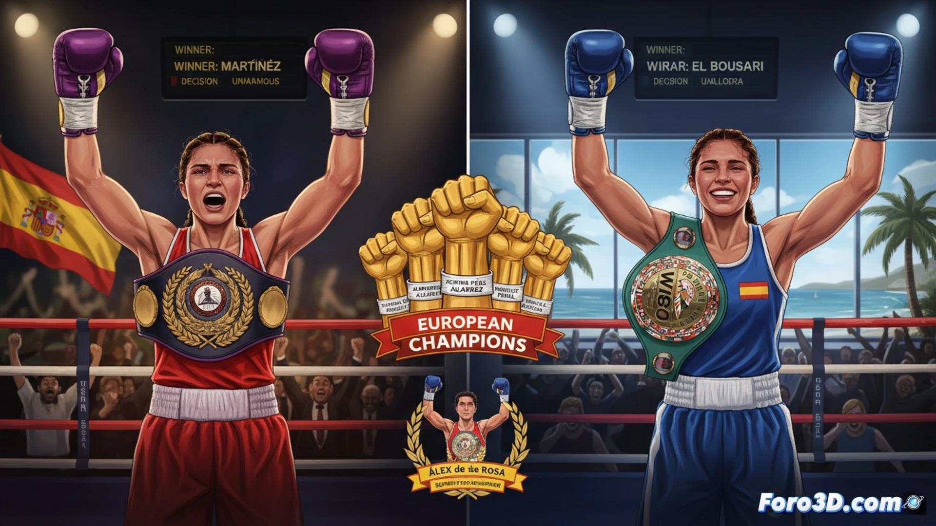 El boxeo femenino español domina Europa con dos nuevas campeonas