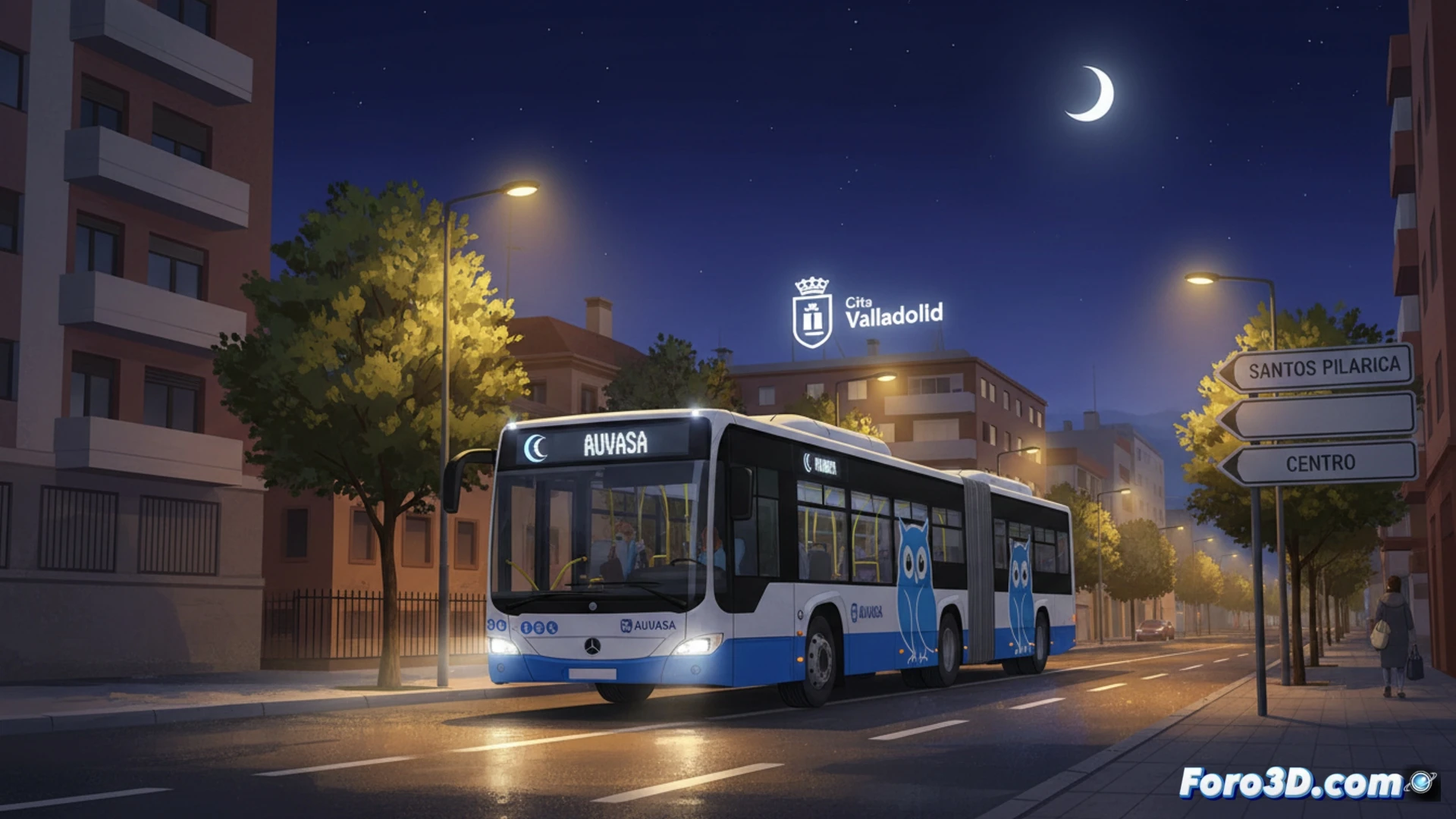 El búho de AUVASA llega a Santos Pilarica