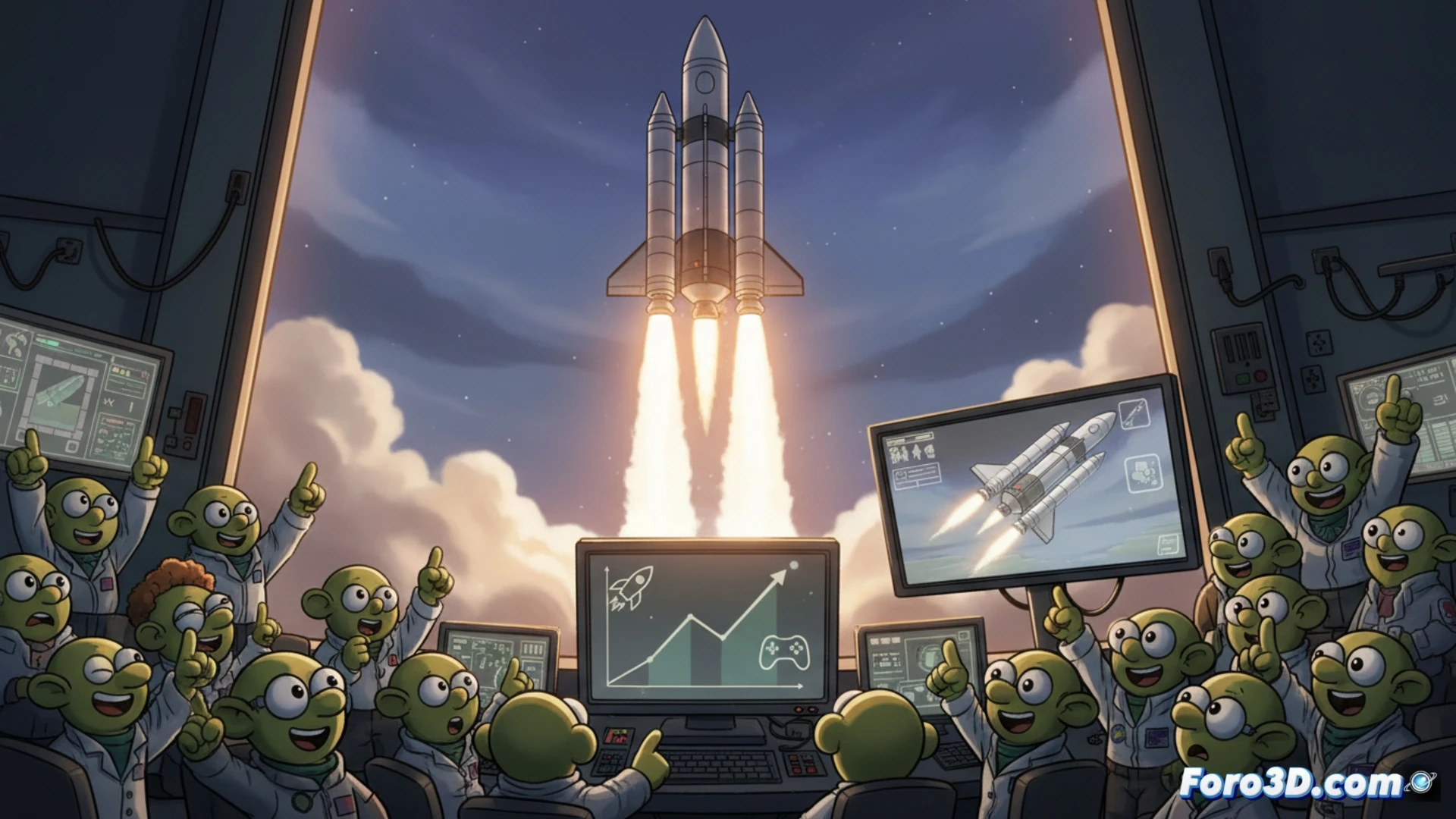 Una nave inspirada en Orion despega en Kerbal Space Program, con récord de jugadores tras el lanzamiento real.