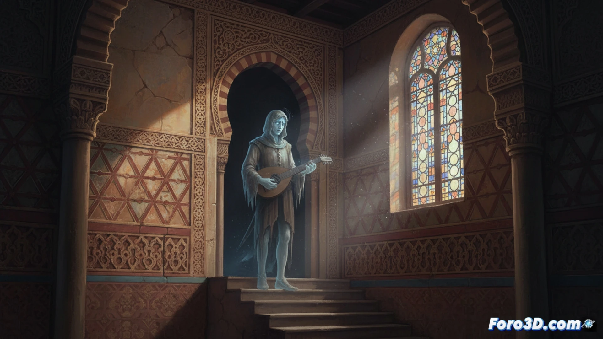 Un trovador fantasma de la Aljafería, base para crear una experiencia inmersiva en realidad aumentada.