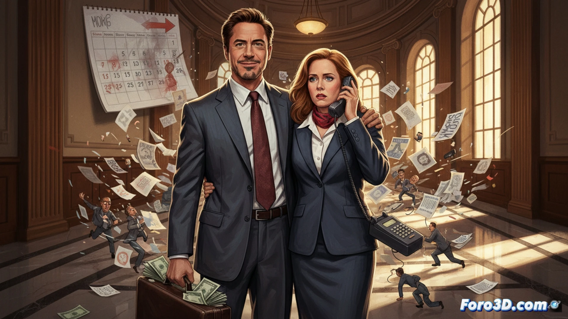 Un asesino en serie convertido en lobista, con Downey Jr. y Adams, en una comedia negra política.