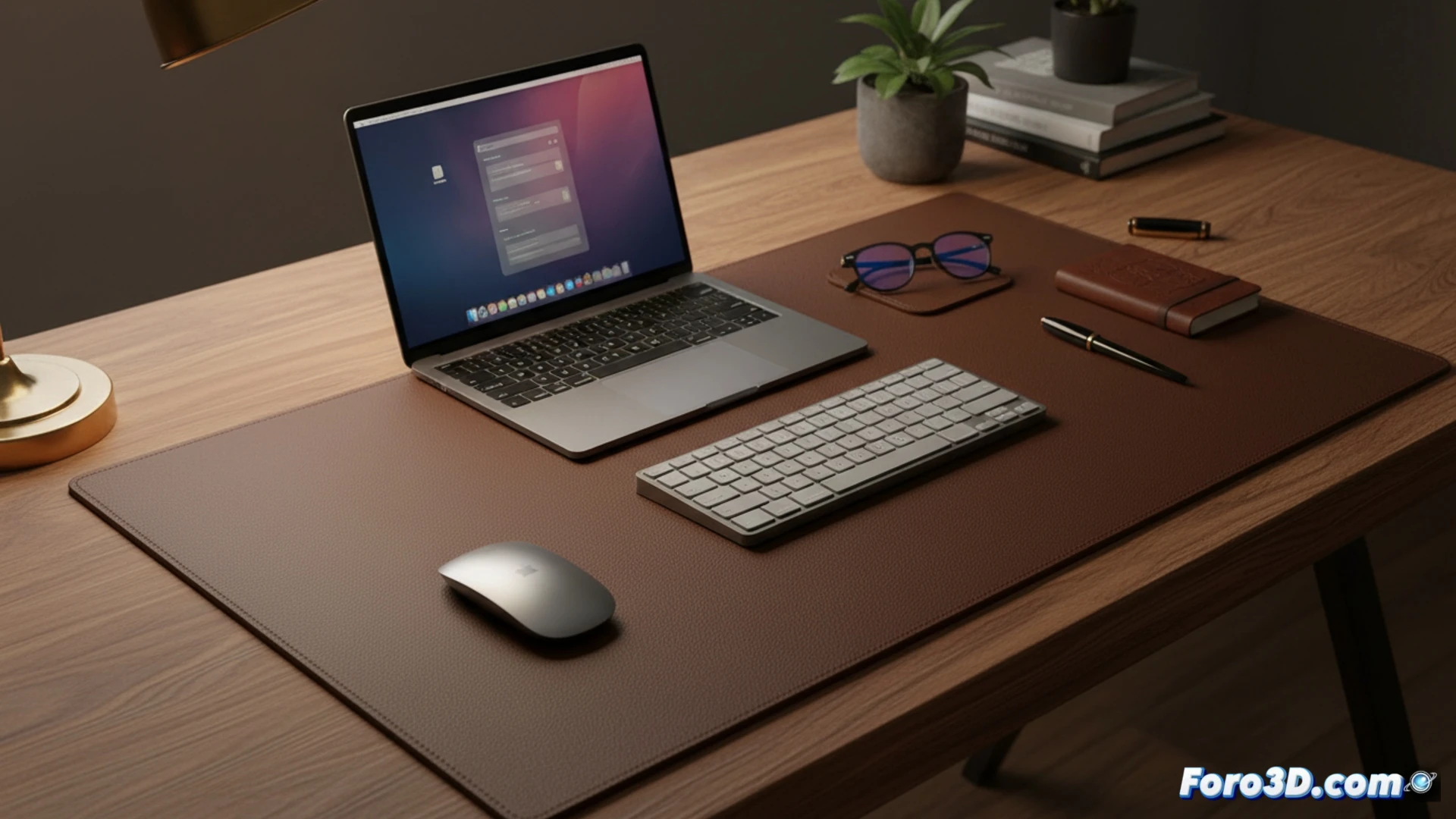 El tapete de cuero, un lujo funcional para el escritorio en casa