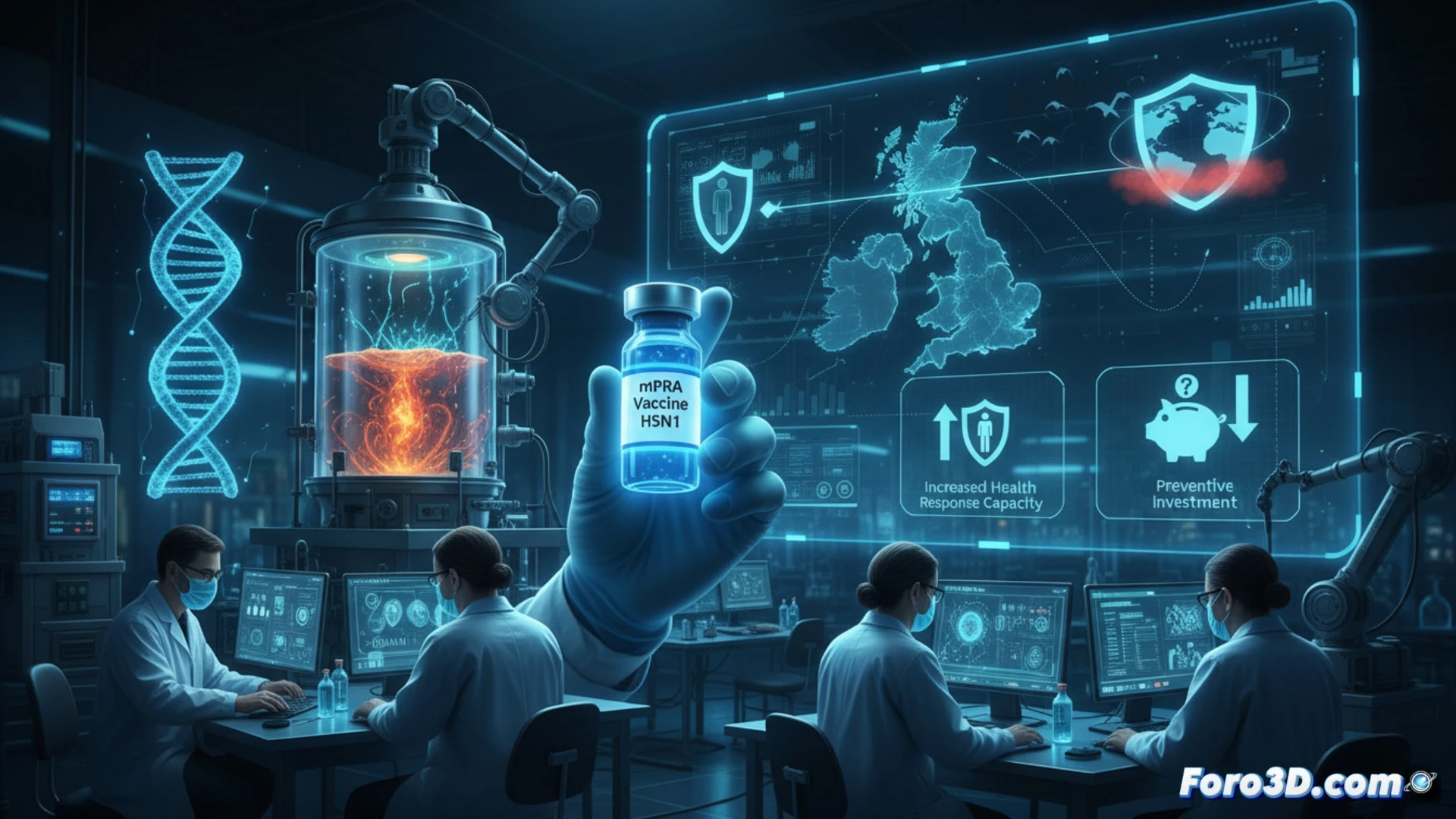 Ensayo fase III para vacuna ARNm contra gripe aviar H5N1