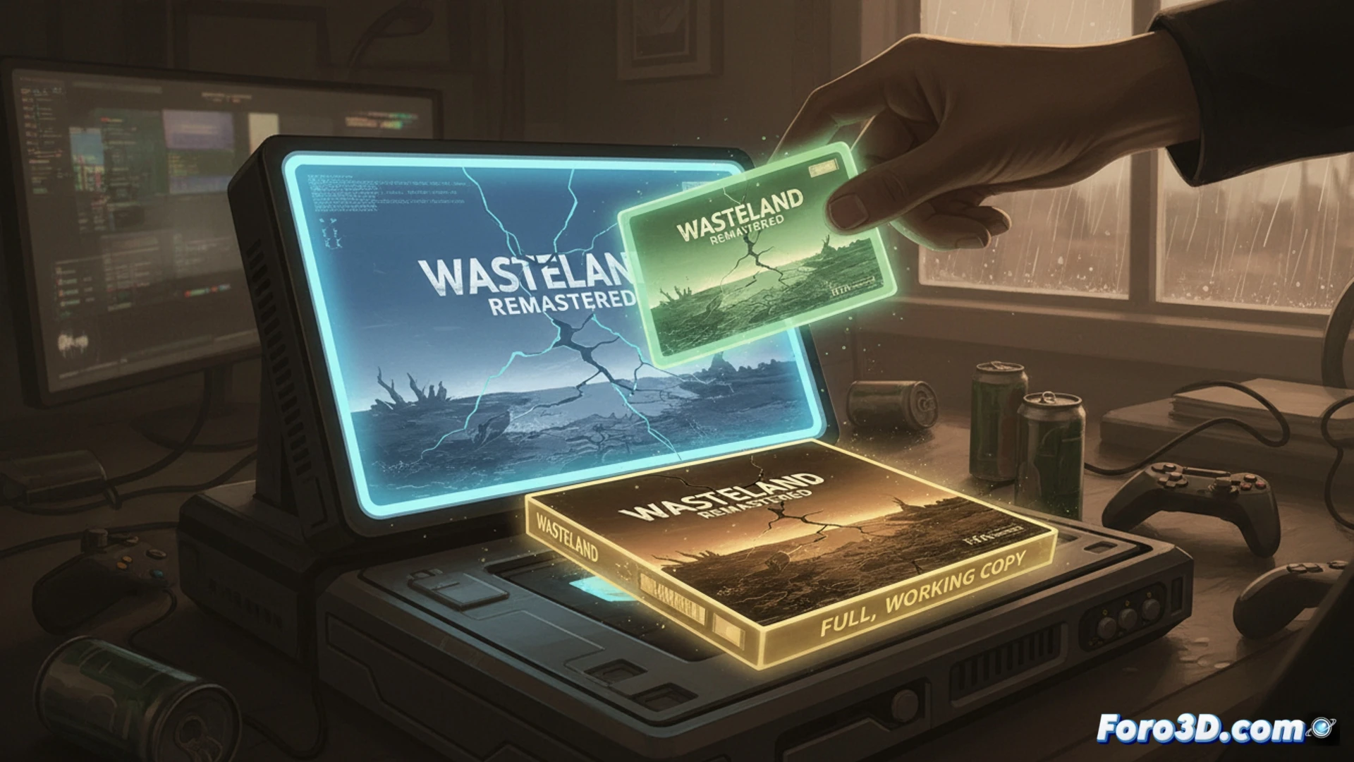 Descripción (80-120 caracteres):  
Pantalla de Xbox con Wasteland Remastered gratis, error señalado; estudio compensa con copia funcional.