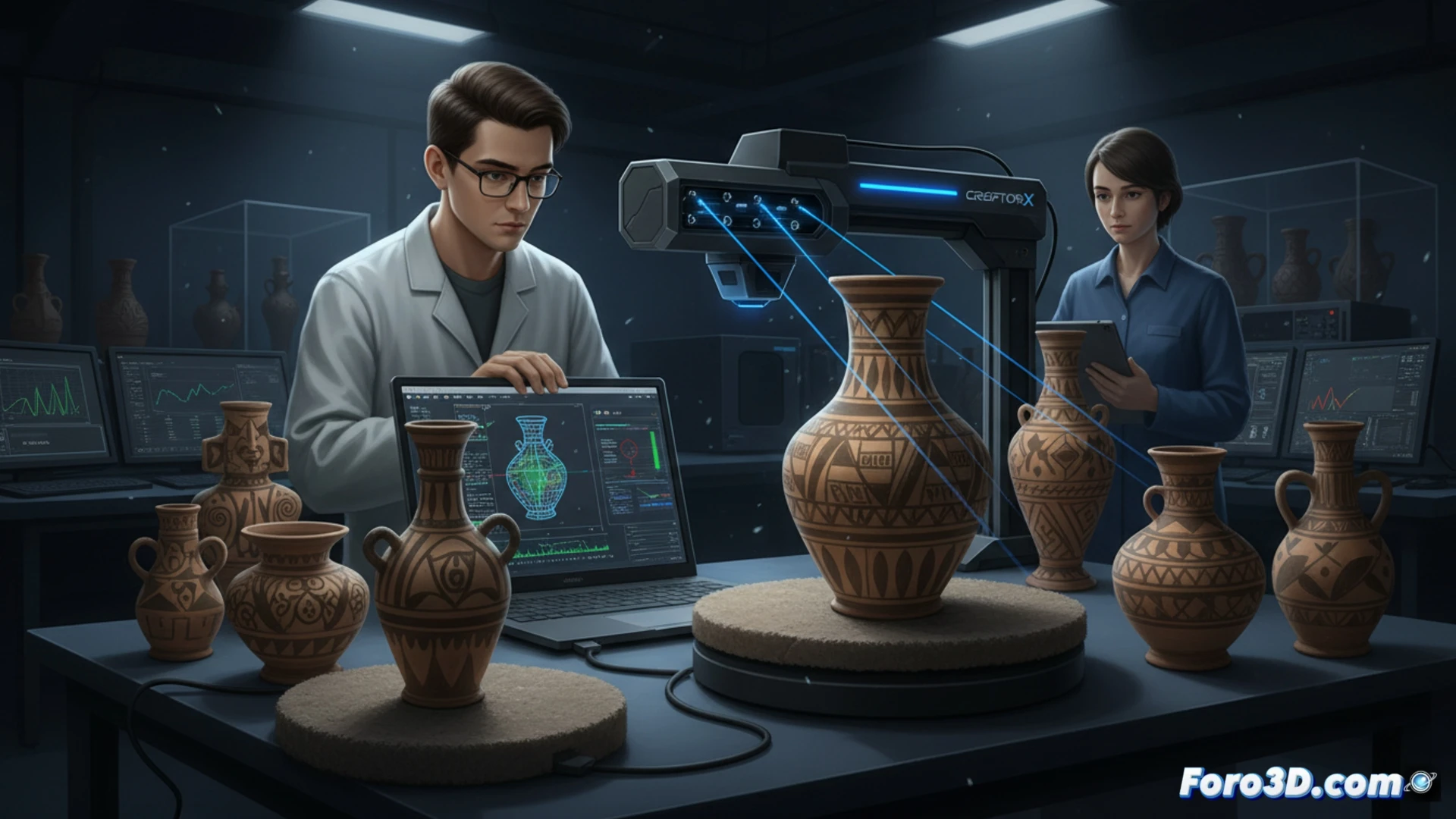 Escaneo 3D láser salva cerámicas prehistóricas de 6.000 años