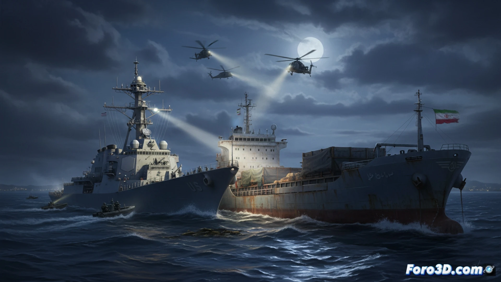 Estados Unidos intercepta otro buque iraní en el Golfo de Omán