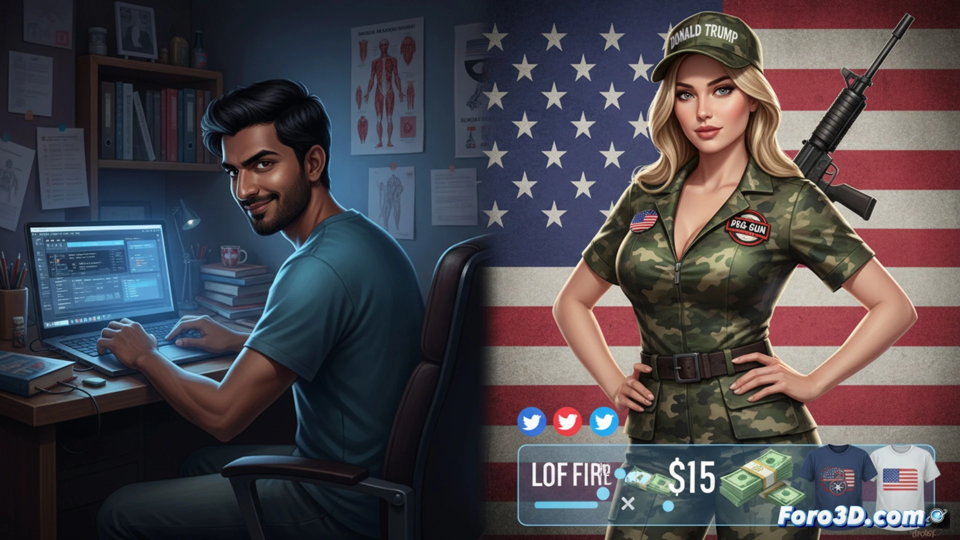 Estudiante indio crea influencer IA para estafar a seguidores de Trump