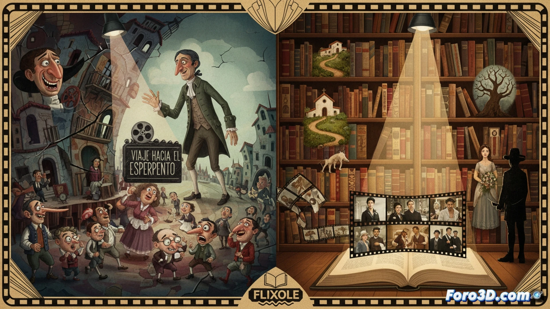 Una plataforma de cine muestra dos colecciones que unen literatura y películas españolas para el Día del Libro.