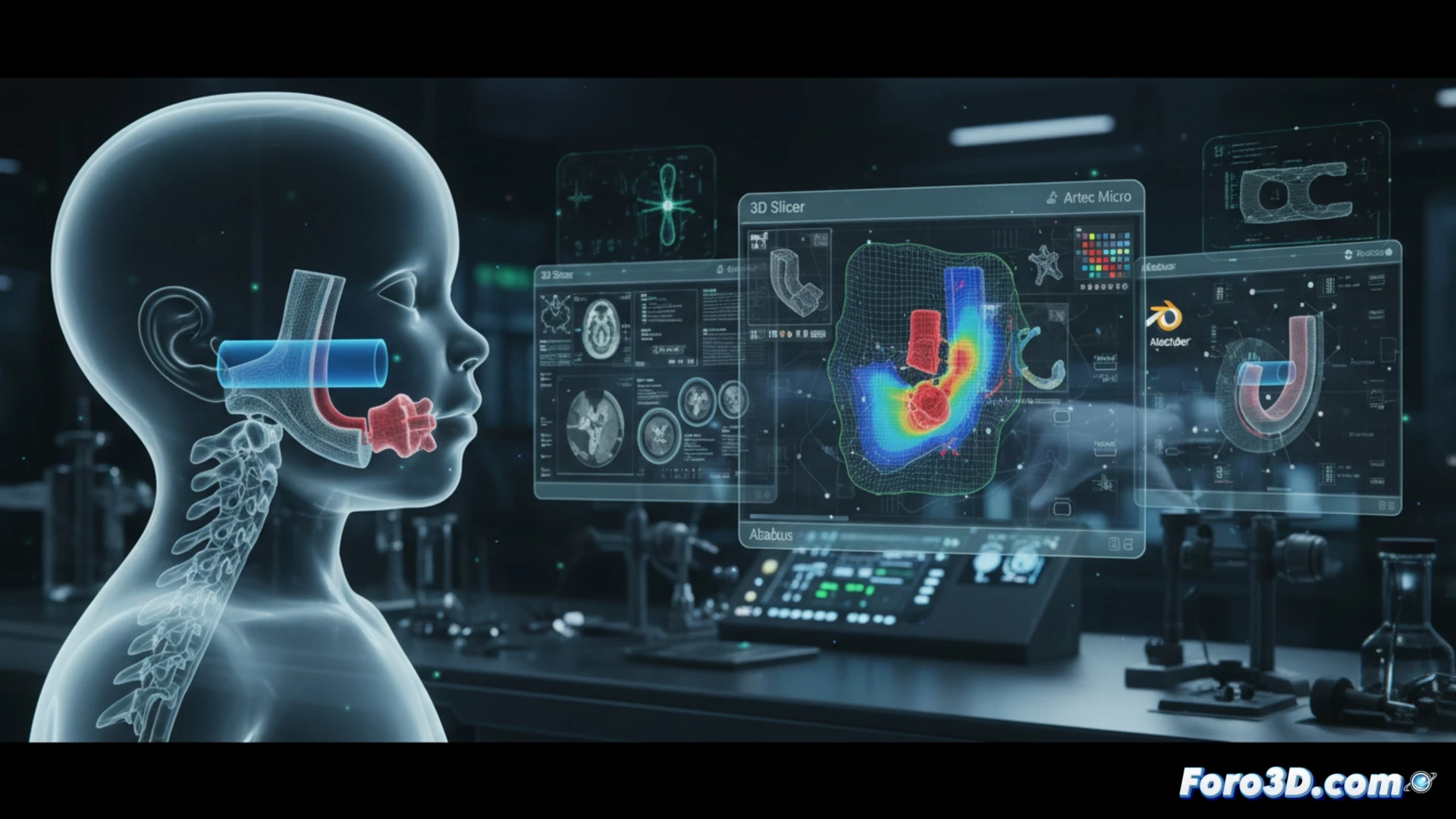Simulación forense 3D de pieza de juguete desprendida, análisis de riesgo de asfixia en bebé