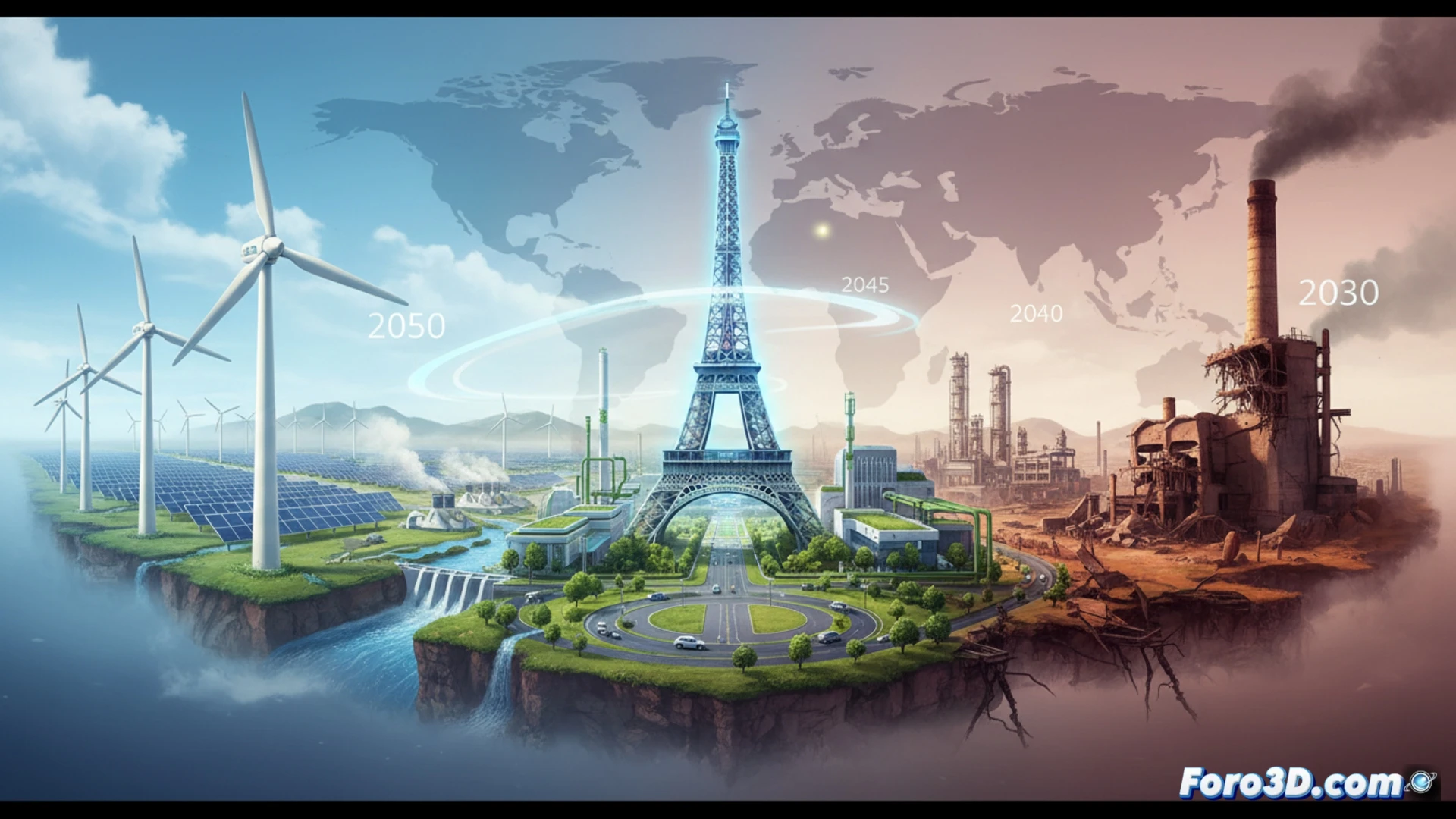 Francia presenta mapa hacia 2050: carbón 2030, petróleo 2045 y gas 2050, en cumbre verde.