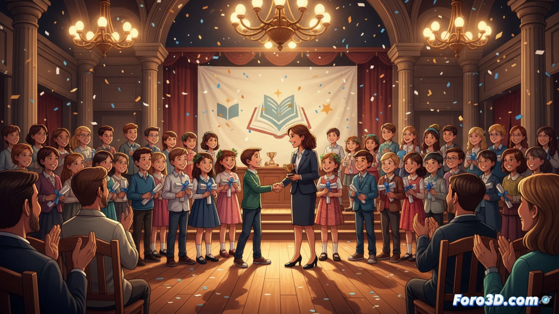 32 alumnos de Godella reciben premios por su excelencia académica en infantil y primaria, en un acto municipal.