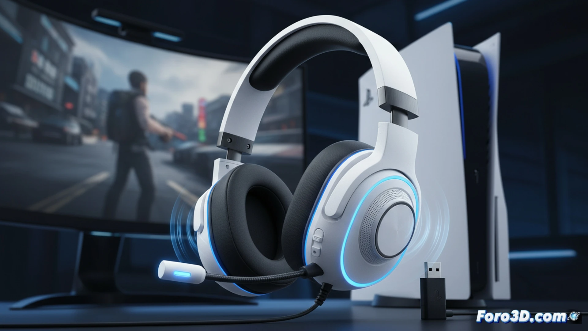 Auriculares inalámbricos oficiales para PS5, con audio 3D envolvente y diseño cómodo para largas sesiones de juego.