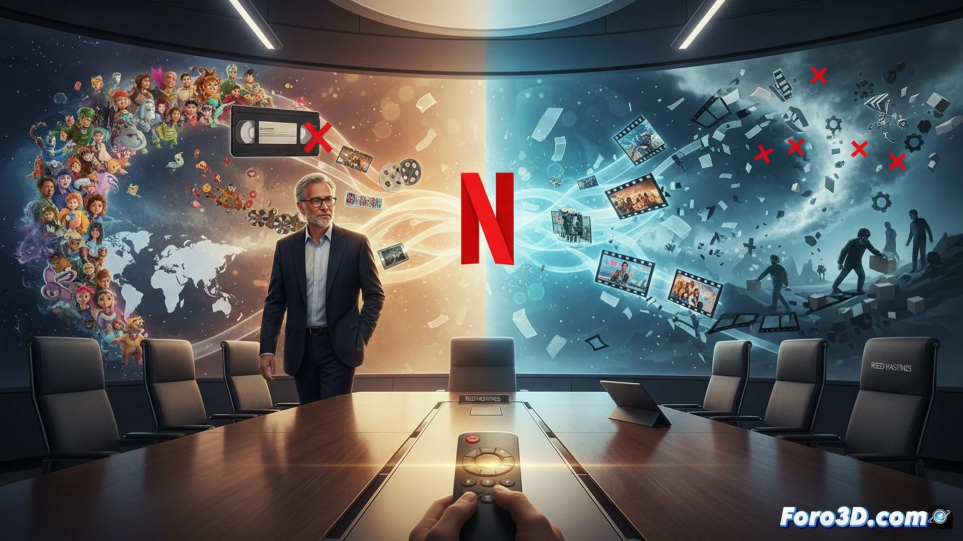 Reed Hastings abandona la junta de Netflix, tras definir la era del streaming y la animación.