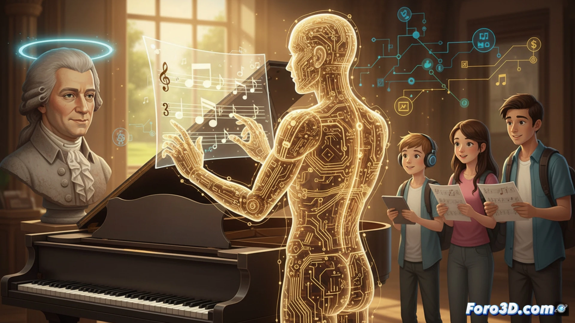 IA que simplifica a Mozart sin culpa: el nuevo aliado pedagógico
