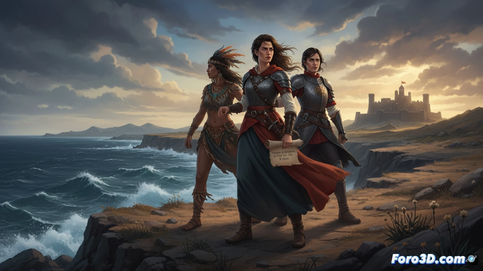 Inés Cardoso sonríe sosteniendo su libro 'La traición de Tenesoya', con manuscritos apilados y un paisaje canario al fondo.