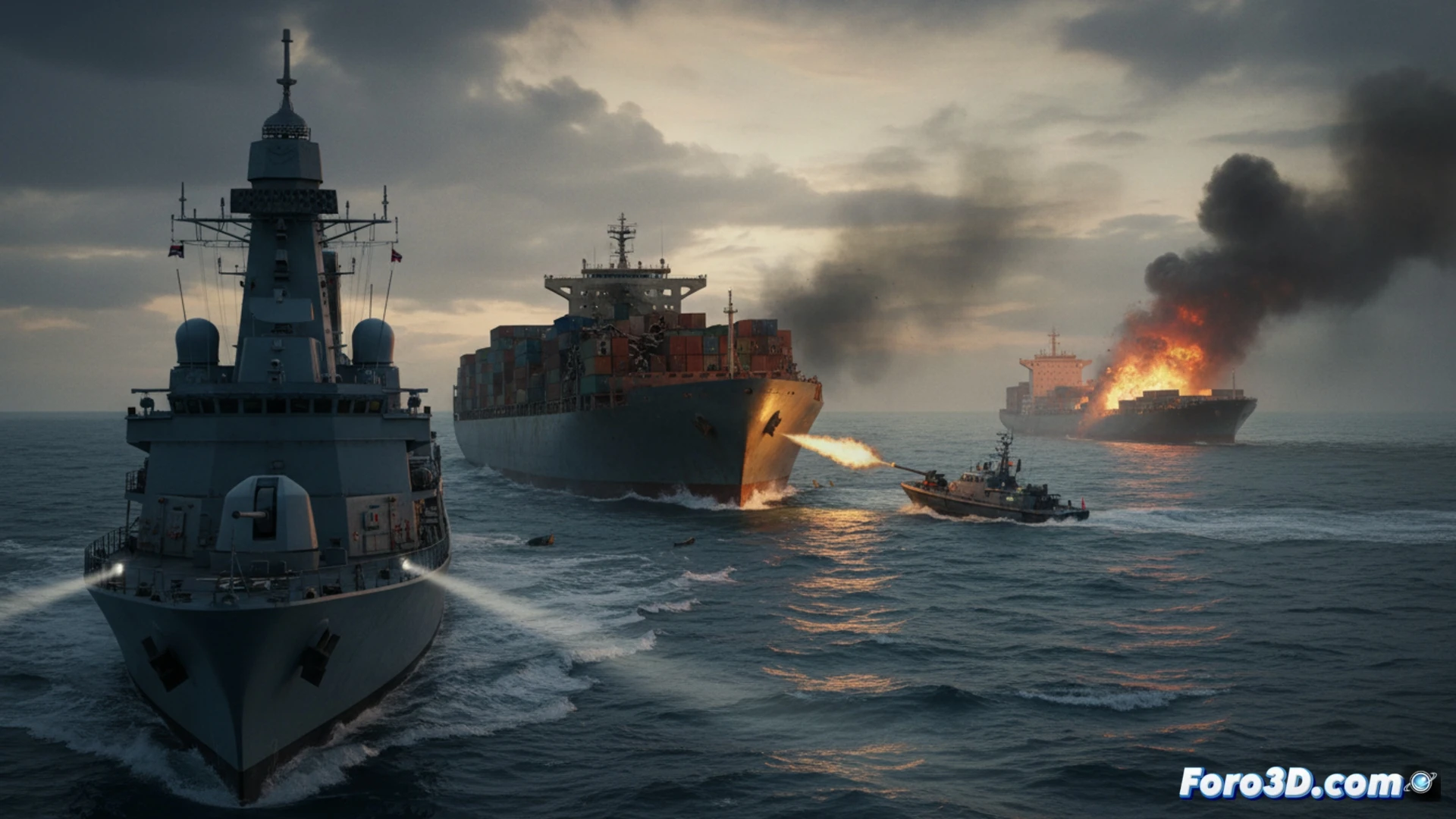 Irán ataca portacontenedores en el estrecho de Ormuz sin previo aviso