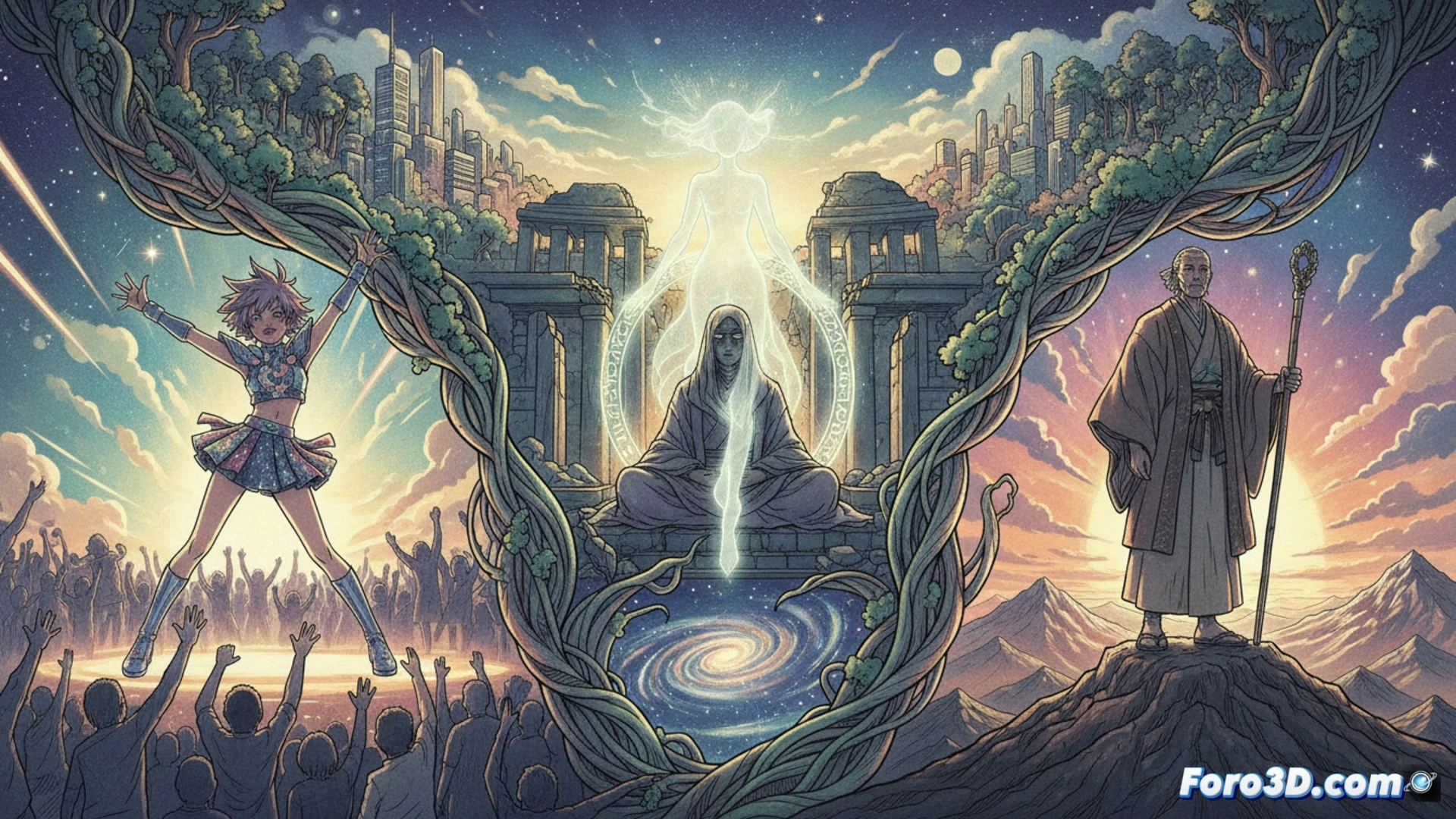 Un hombre atraviesa un siglo de vidas, desde ídolo pop hasta oráculo, en un viaje animado de identidad.