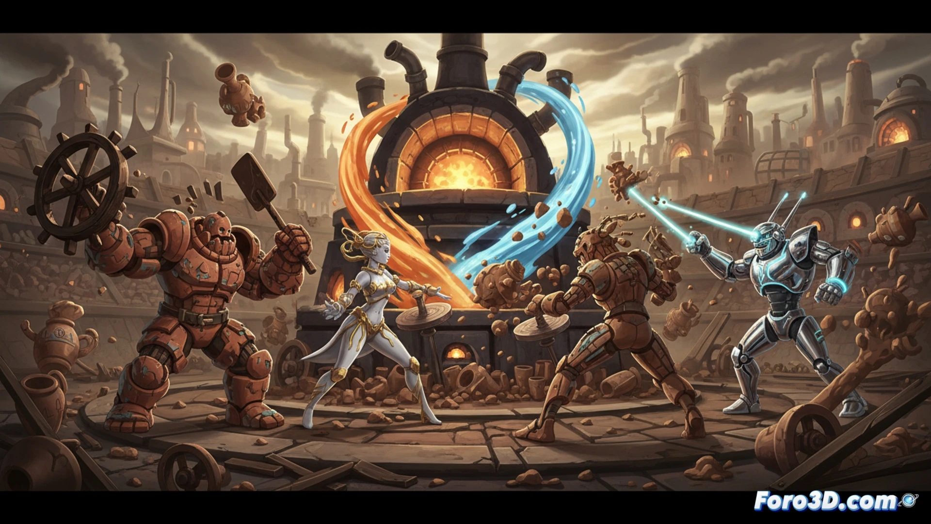 Un horno de alfarería apagado y solitario, con solo 193 pequeñas grietas en su superficie, simboliza el frío debut de Kiln en Steam.