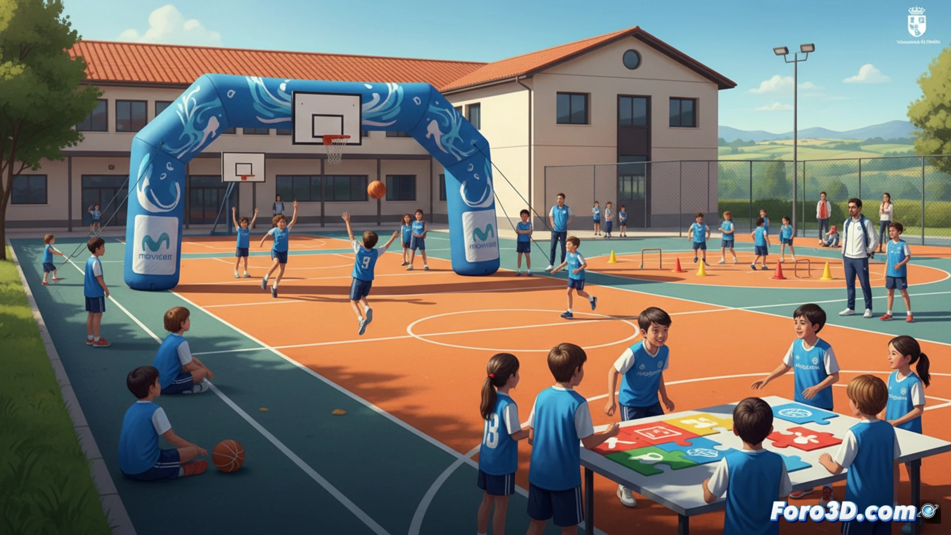 La Gira Movistar Megacracks promueve deporte y valores en colegio madrileño