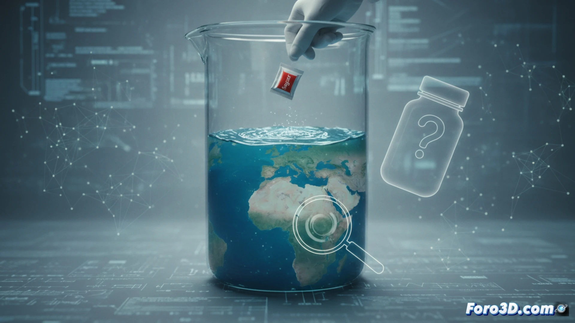 Una pila de frascos homeopáticos junto a un informe oficial que los declara placebo.