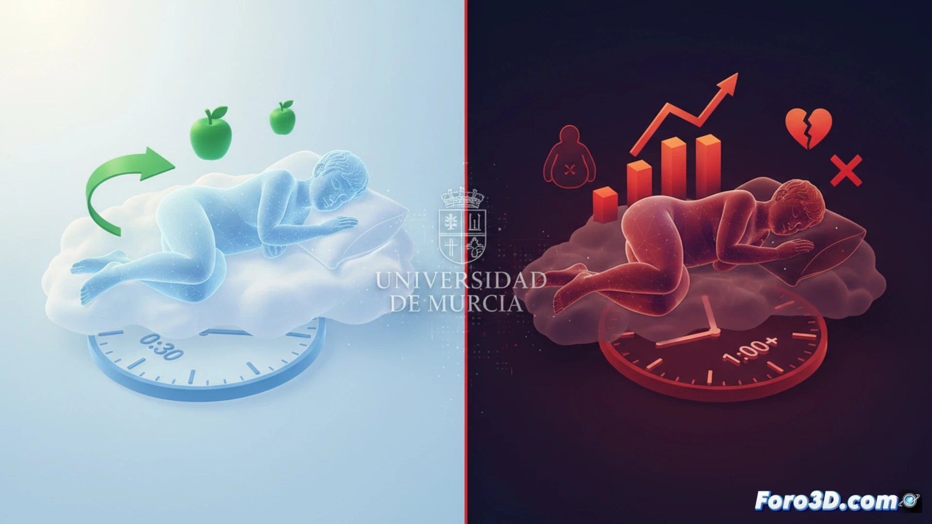La siesta saludable muere a los 30 minutos: datos 3D de la Universidad de Murcia