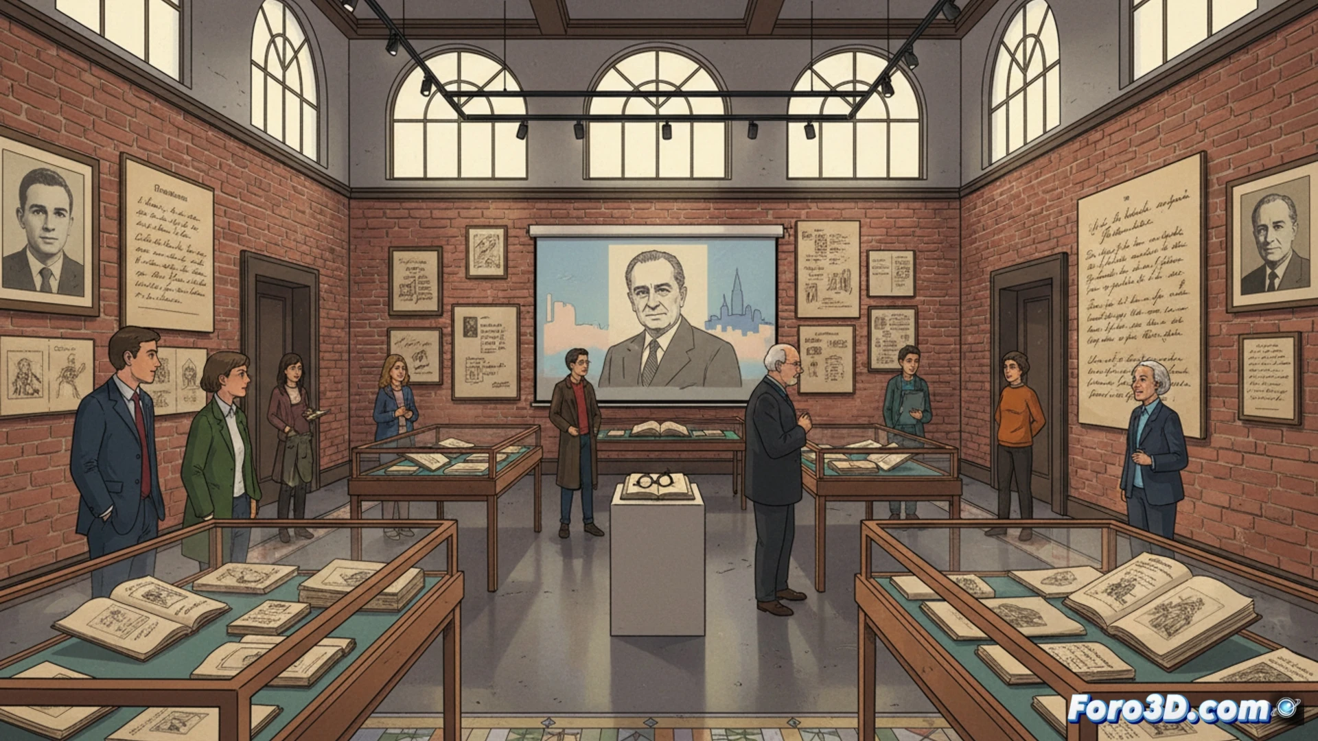 Exposición con primeras ediciones y manuscritos de Caballero Bonald en la Universidad de Cádiz.